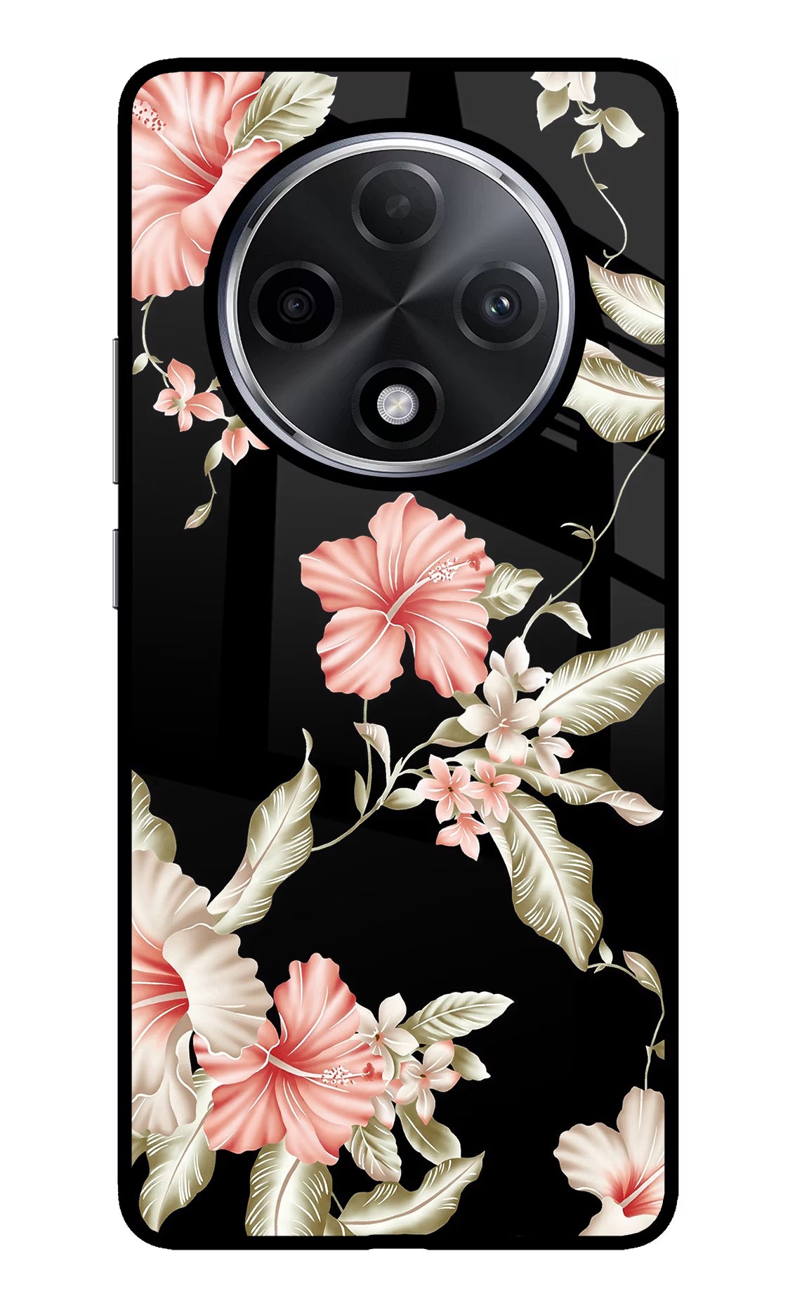 Flowers Oppo F27 Pro Plus Glass Case - Flowers Oppo F27 Pro Plus Glass Case Flowers Oppo F27 Pro Plus Glass Case