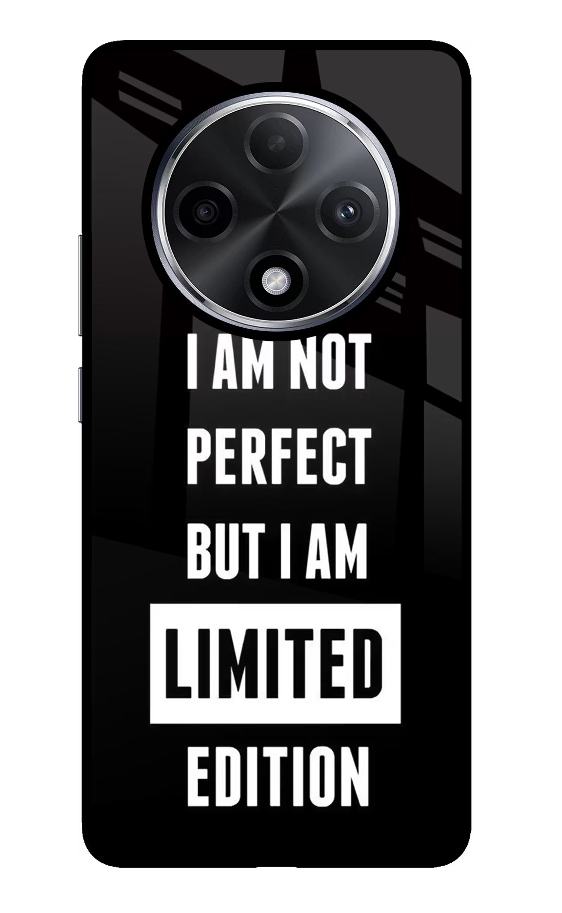 I Am Not Perfect But I Am Limited Edition Oppo F27 Pro Plus Glass Case - I Am Not Perfect But I Am Limited Edition Oppo F27 Pro Plus Glass Case I Am Not Perfect But I Am Limited Edition Oppo F27 Pro Plus Glass Case