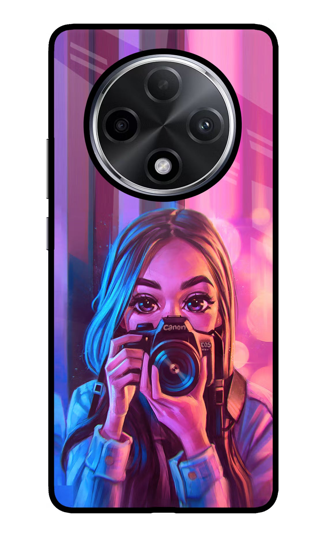 Girl Photographer Oppo F27 Pro Plus Glass Case - Girl Photographer Oppo F27 Pro Plus Glass Case Girl Photographer Oppo F27 Pro Plus Glass Case