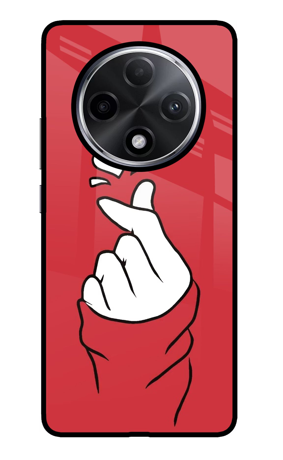 Korean Love Sign Oppo F27 Pro Plus Glass Case - Korean Love Sign Oppo F27 Pro Plus Glass Case Korean Love Sign Oppo F27 Pro Plus Glass Case