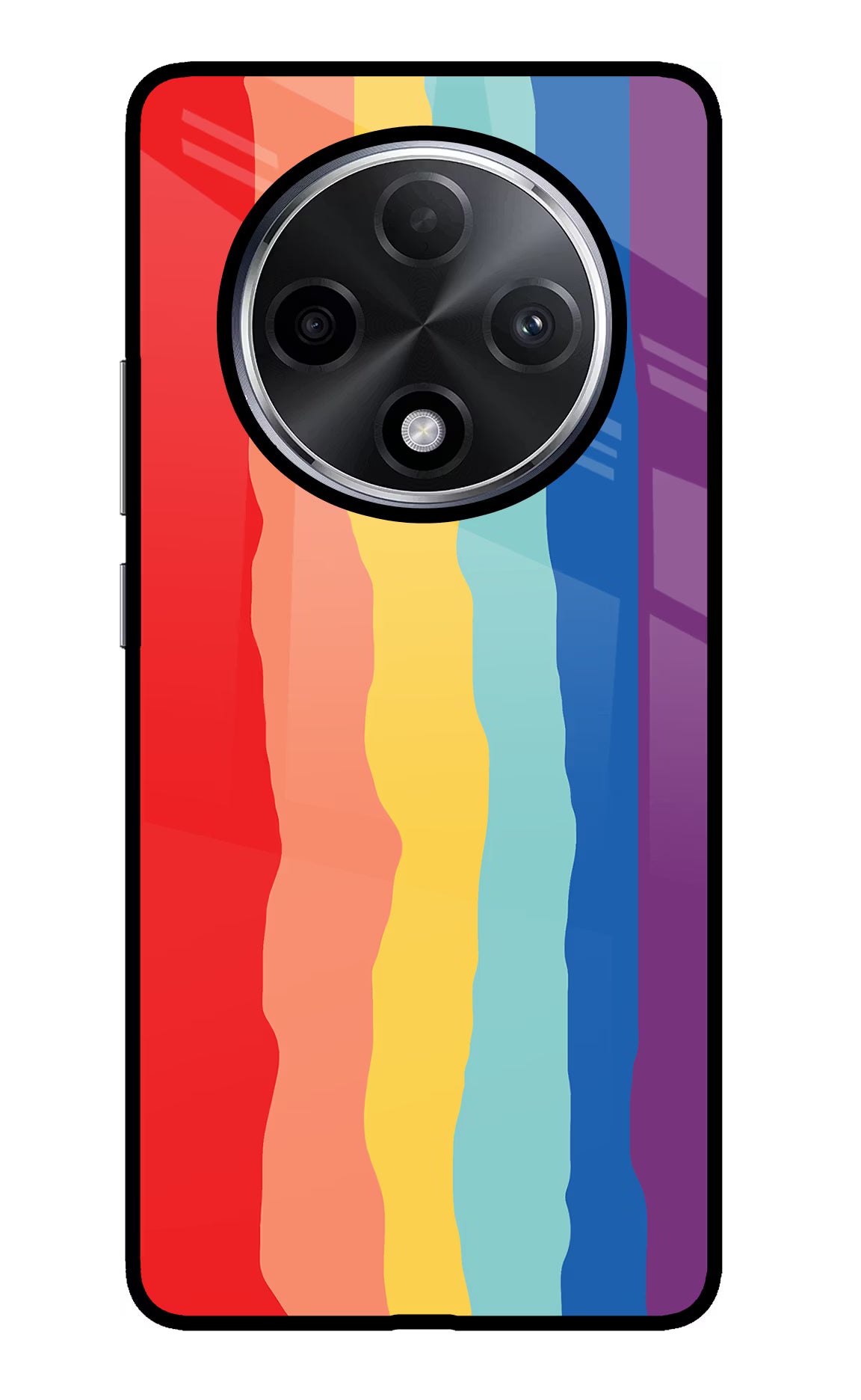 Rainbow Oppo F27 Pro Plus Glass Case - Rainbow Oppo F27 Pro Plus Glass Case Rainbow Oppo F27 Pro Plus Glass Case