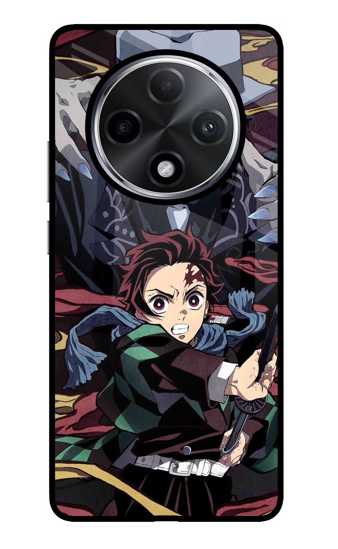Demon Slayer Oppo F27 Pro Plus Glass Case - Demon Slayer Oppo F27 Pro Plus Glass Case Demon Slayer Oppo F27 Pro Plus Glass Case