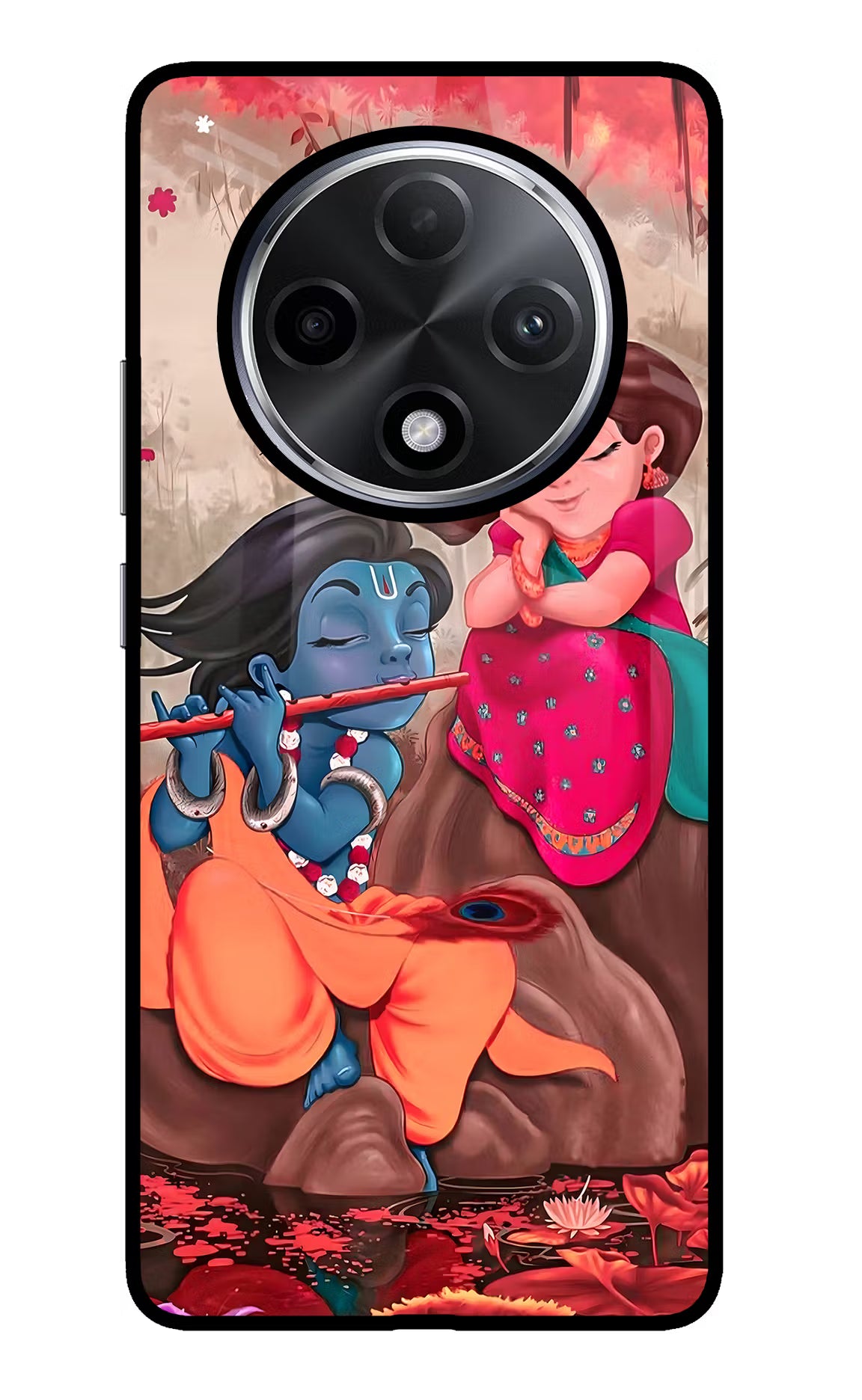 Radhe Krishna Oppo F27 Pro Plus Glass Case - Radhe Krishna Oppo F27 Pro Plus Glass Case Radhe Krishna Oppo F27 Pro Plus Glass Case