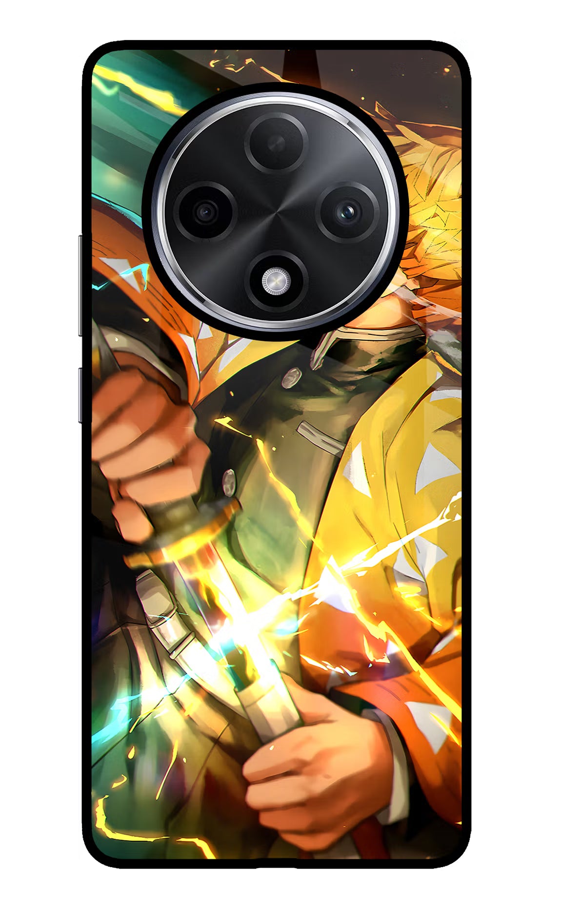 Demon Slayer Oppo F27 Pro Plus Glass Case - Demon Slayer Oppo F27 Pro Plus Glass Case Demon Slayer Oppo F27 Pro Plus Glass Case