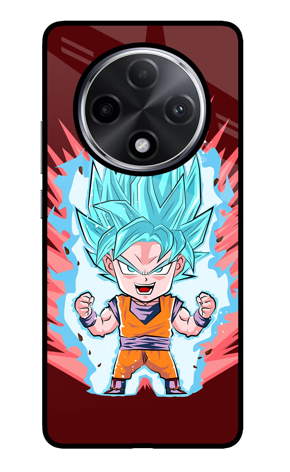Goku Little Oppo F27 Pro Plus Glass Case - Goku Little Oppo F27 Pro Plus Glass Case Goku Little Oppo F27 Pro Plus Glass Case