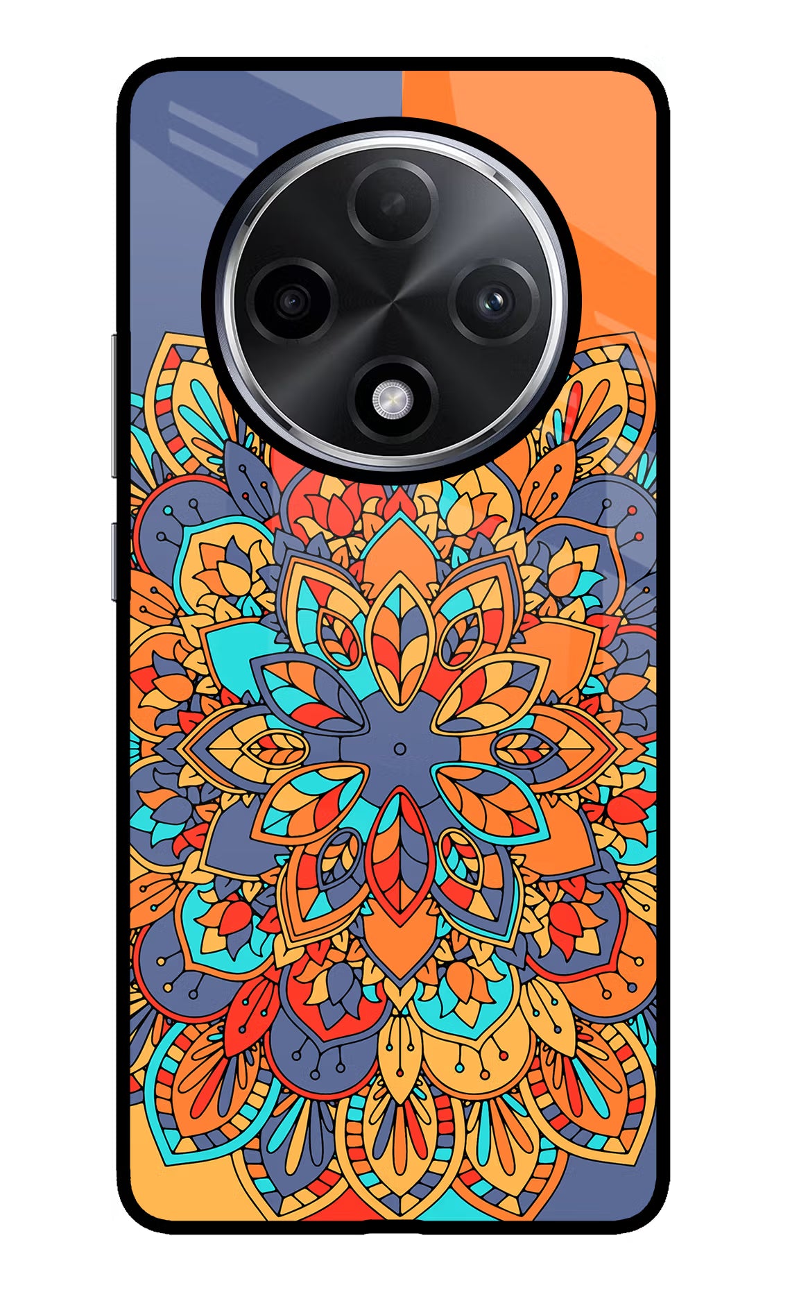 Color Mandala Oppo F27 Pro Plus Glass Case - Color Mandala Oppo F27 Pro Plus Glass Case Color Mandala Oppo F27 Pro Plus Glass Case