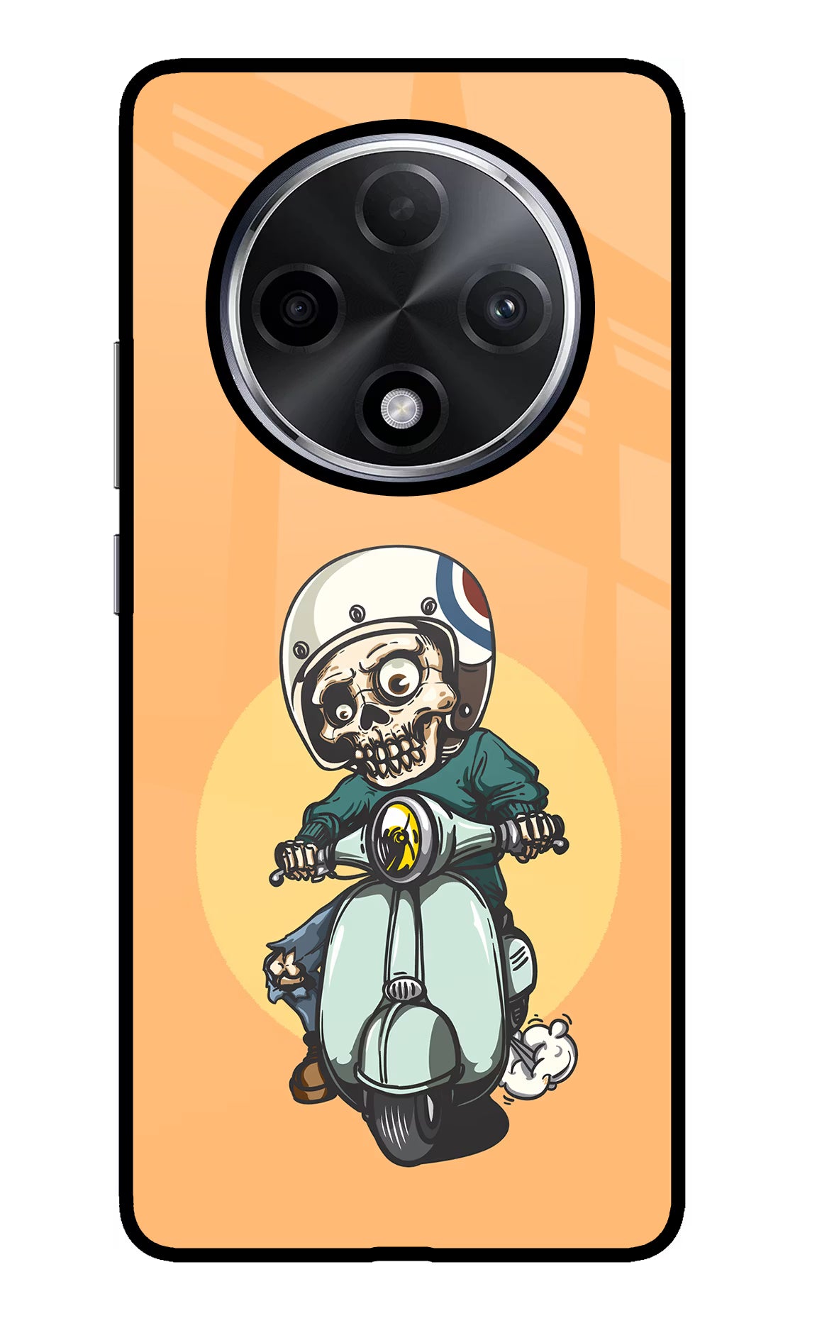 Undead Biker Oppo F27 Pro Plus Glass Case - Undead Biker Oppo F27 Pro Plus Glass Case Undead Biker Oppo F27 Pro Plus Glass Case