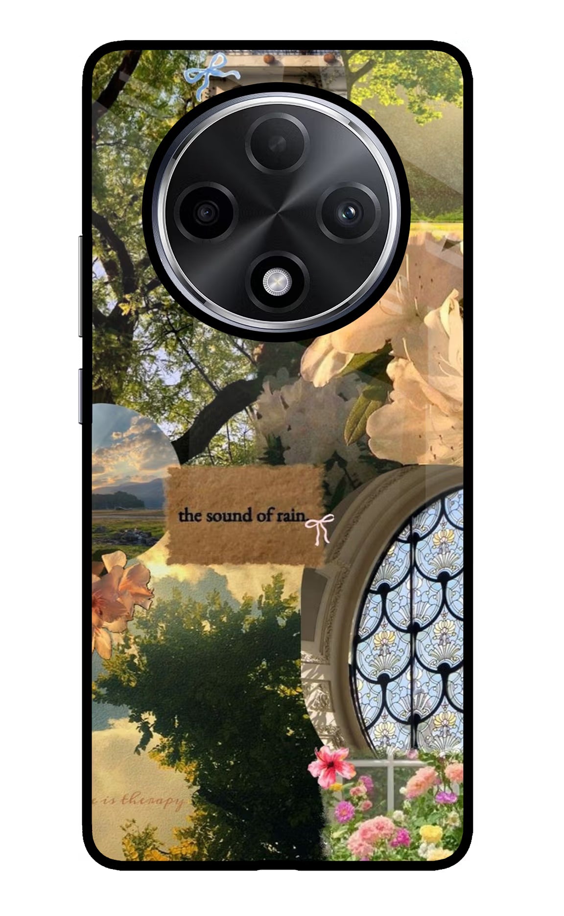 Rain Oppo F27 Pro Plus Glass Case - Rain Oppo F27 Pro Plus Glass Case Rain Oppo F27 Pro Plus Glass Case