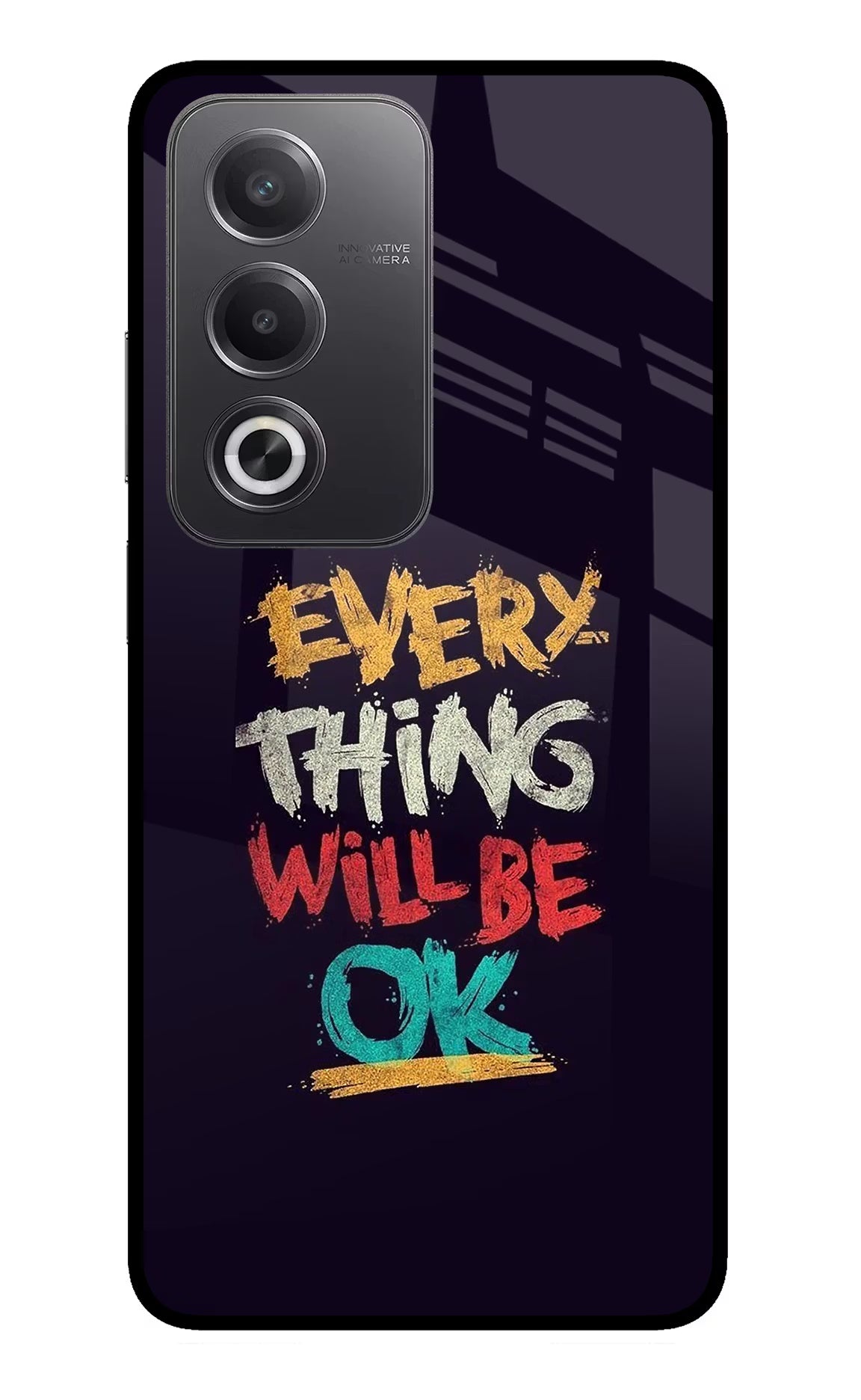 Everything Will Be Ok Oppo A3 Pro 5G Glass Case - Everything Will Be Ok Oppo A3 Pro 5G Glass Case Everything Will Be Ok Oppo A3 Pro 5G Glass Case