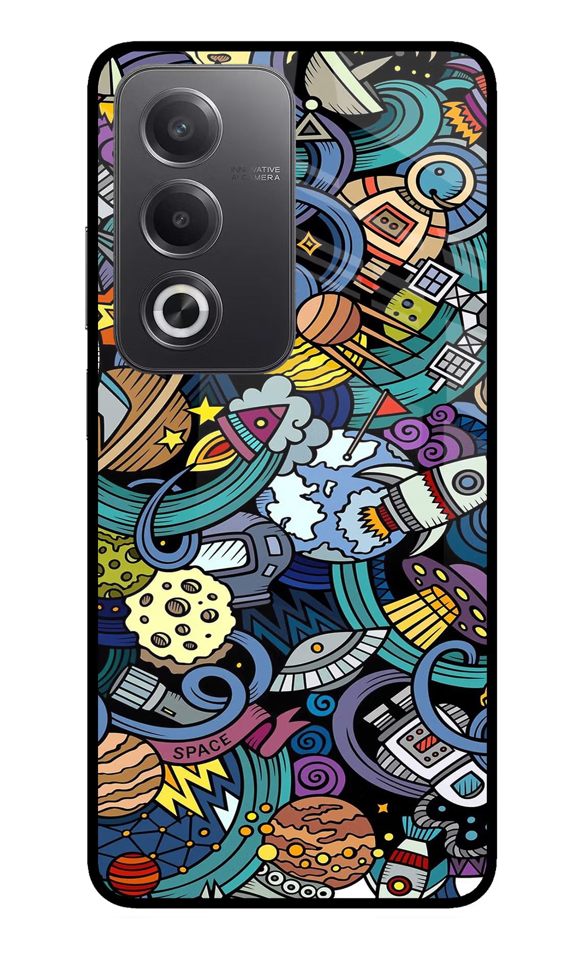 Space Abstract Oppo A3 Pro 5G Glass Case - Space Abstract Oppo A3 Pro 5G Glass Case Space Abstract Oppo A3 Pro 5G Glass Case