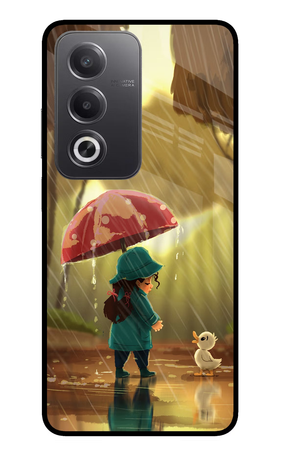Rainy Day Oppo A3 Pro 5G Glass Case - Rainy Day Oppo A3 Pro 5G Glass Case Rainy Day Oppo A3 Pro 5G Glass Case