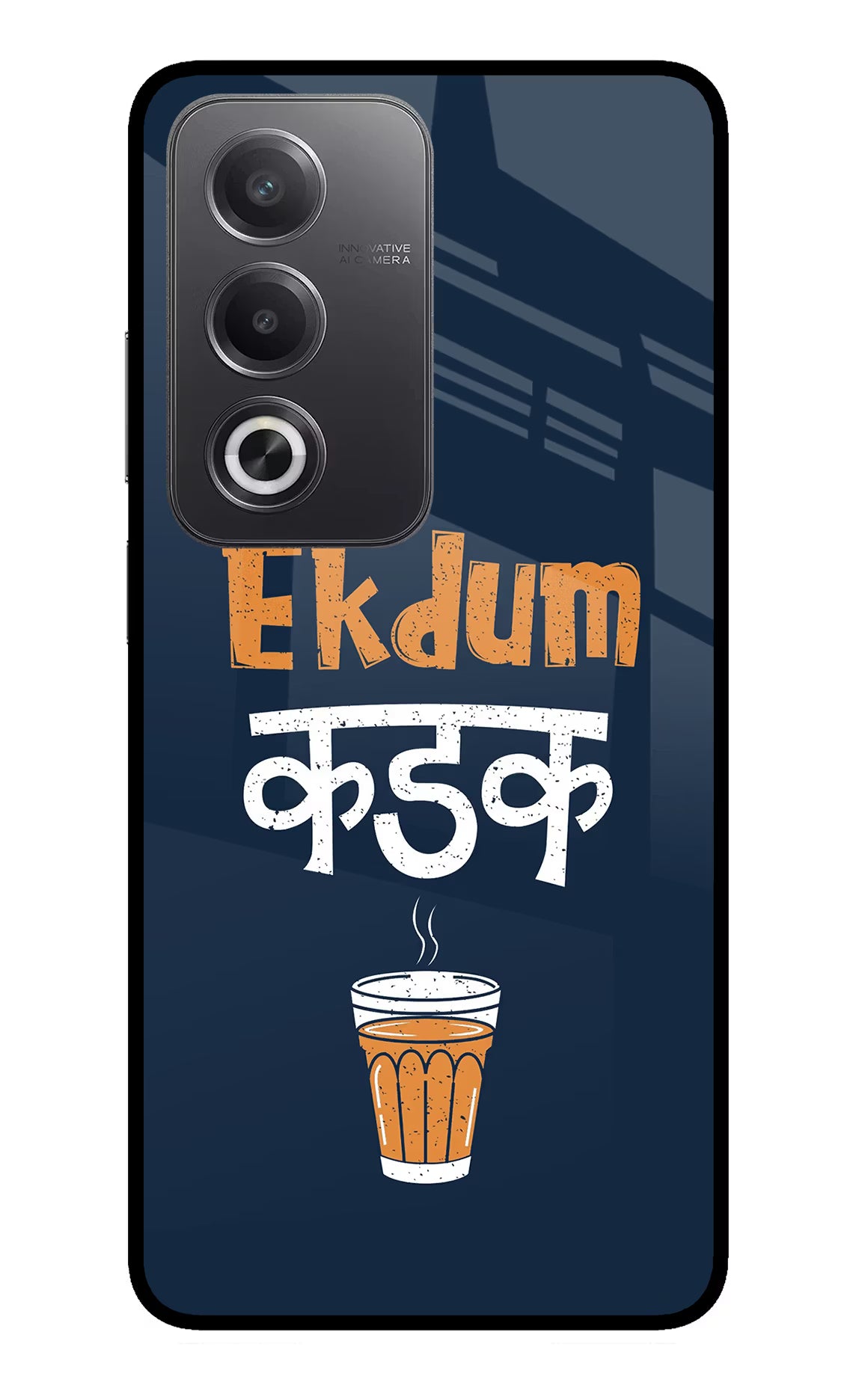 Ekdum Kadak Chai Oppo A3 Pro 5G Glass Case - Ekdum Kadak Chai Oppo A3 Pro 5G Glass Case Ekdum Kadak Chai Oppo A3 Pro 5G Glass Case