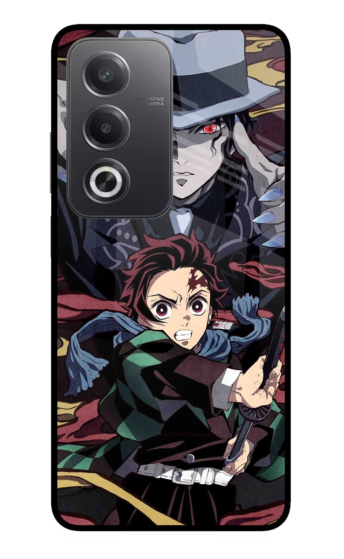 Demon Slayer Oppo A3 Pro 5G Glass Case - Demon Slayer Oppo A3 Pro 5G Glass Case Demon Slayer Oppo A3 Pro 5G Glass Case
