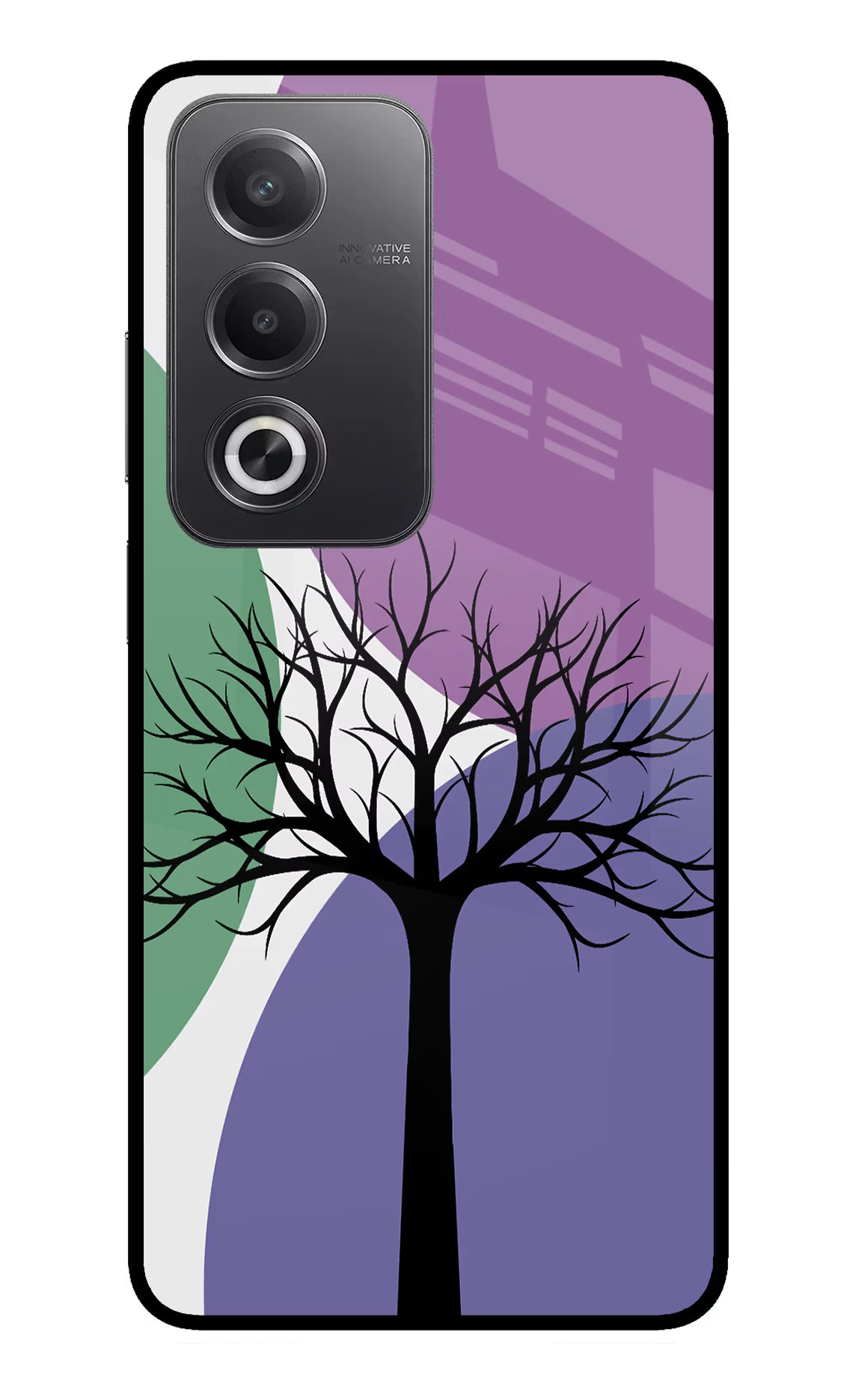 Tree Art Oppo A3 Pro 5G Glass Case - Tree Art Oppo A3 Pro 5G Glass Case Tree Art Oppo A3 Pro 5G Glass Case