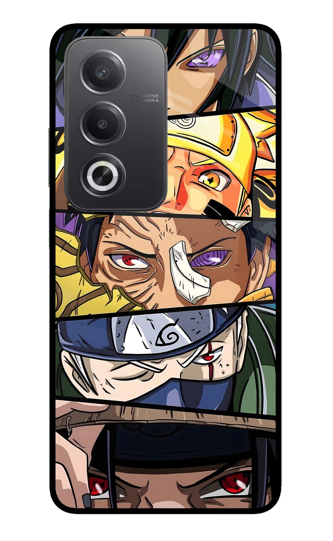 Naruto Character Oppo A3 Pro 5G Glass Case - Naruto Character Oppo A3 Pro 5G Glass Case Naruto Character Oppo A3 Pro 5G Glass Case