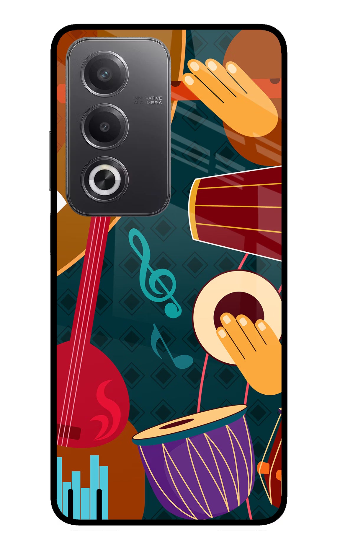 Music Instrument Oppo A3 Pro 5G Glass Case - Music Instrument Oppo A3 Pro 5G Glass Case Music Instrument Oppo A3 Pro 5G Glass Case