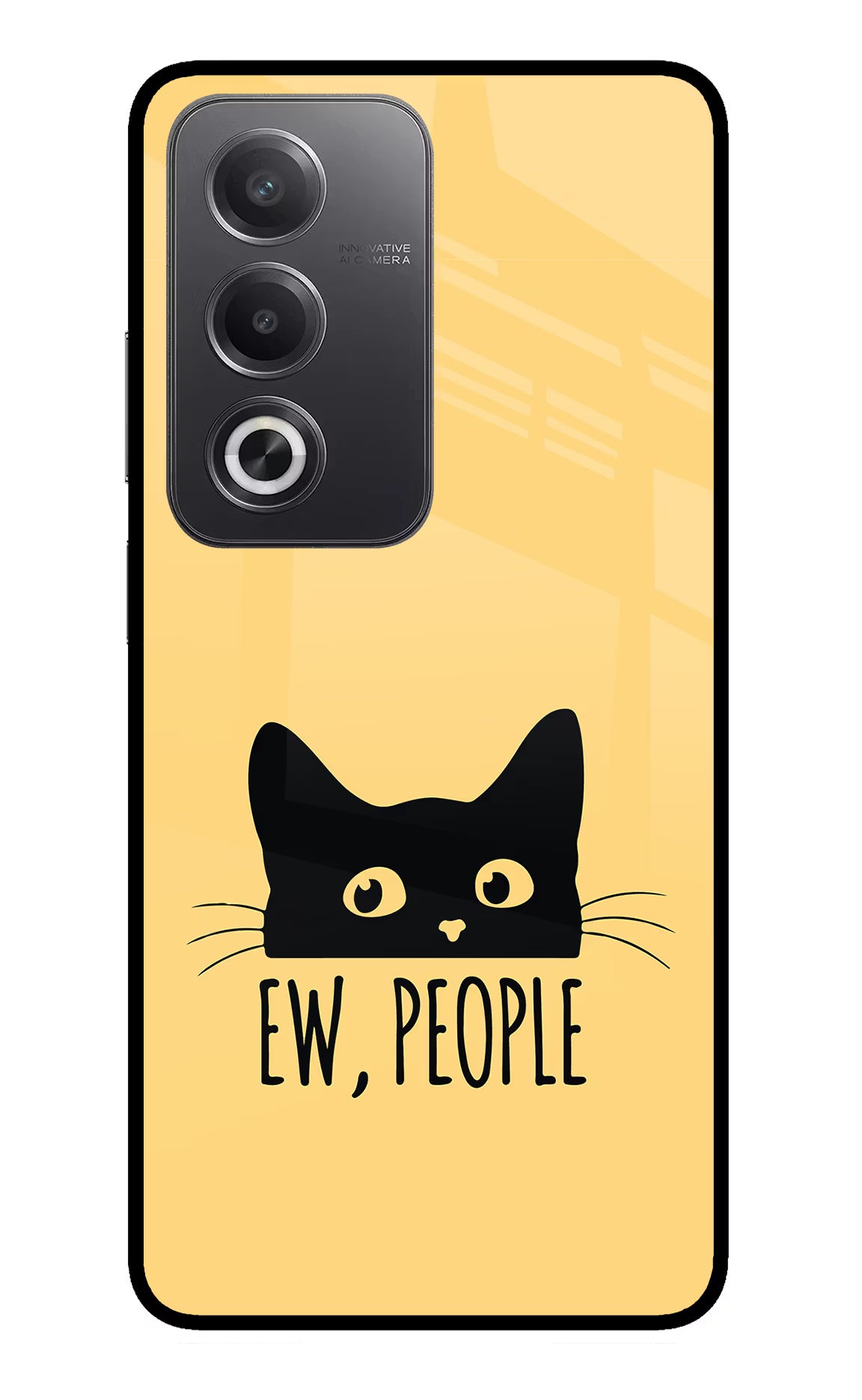 Ew People Catitude Oppo A3 Pro 5G Glass Case - Ew People Catitude Oppo A3 Pro 5G Glass Case Ew People Catitude Oppo A3 Pro 5G Glass Case
