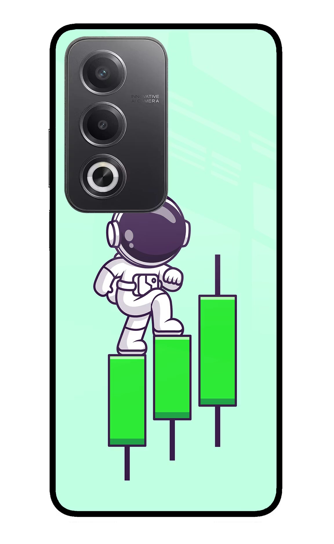 Astronaut Trader Oppo A3 Pro 5G Glass Case - Astronaut Trader Oppo A3 Pro 5G Glass Case Astronaut Trader Oppo A3 Pro 5G Glass Case