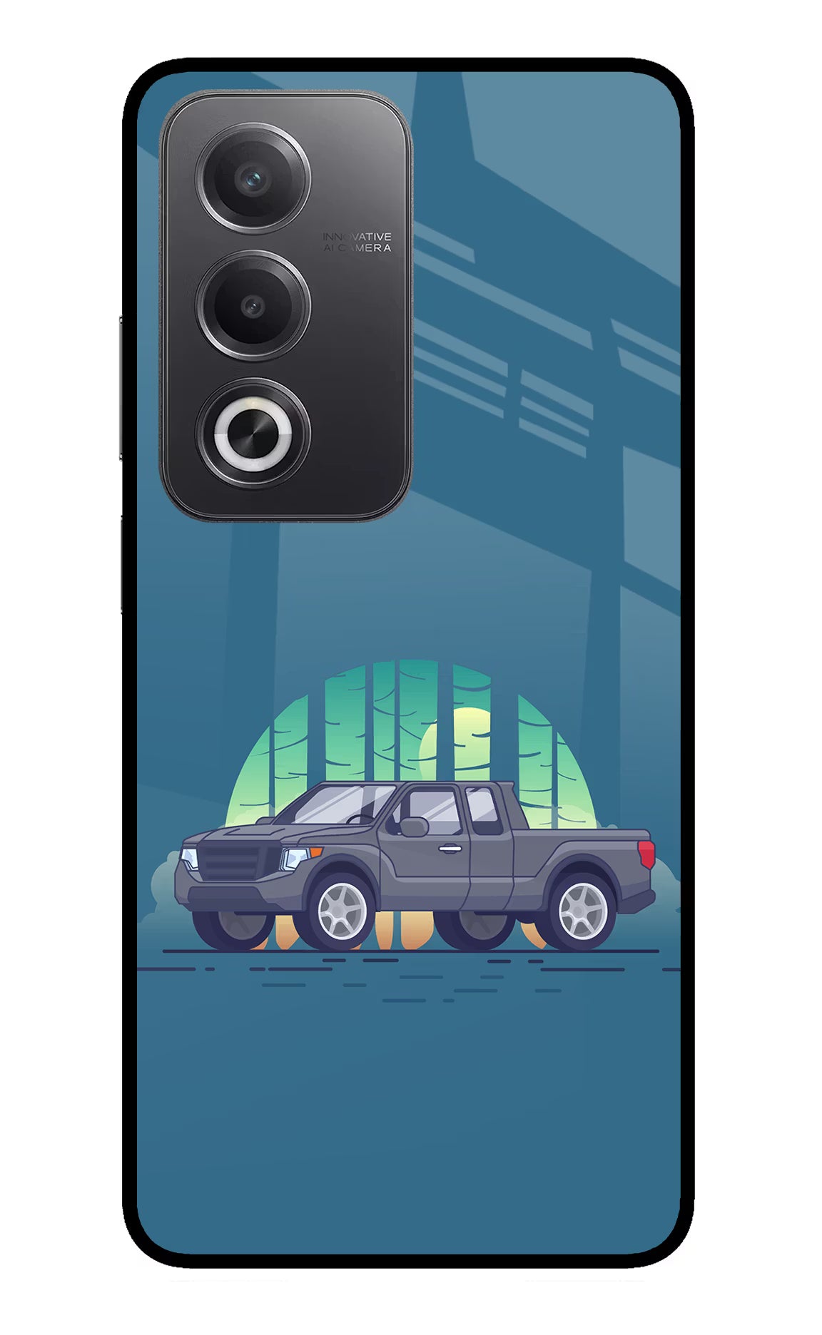 Retro Garage Vibe Oppo A3 Pro 5G Glass Case - Retro Garage Vibe Oppo A3 Pro 5G Glass Case Retro Garage Vibe Oppo A3 Pro 5G Glass Case