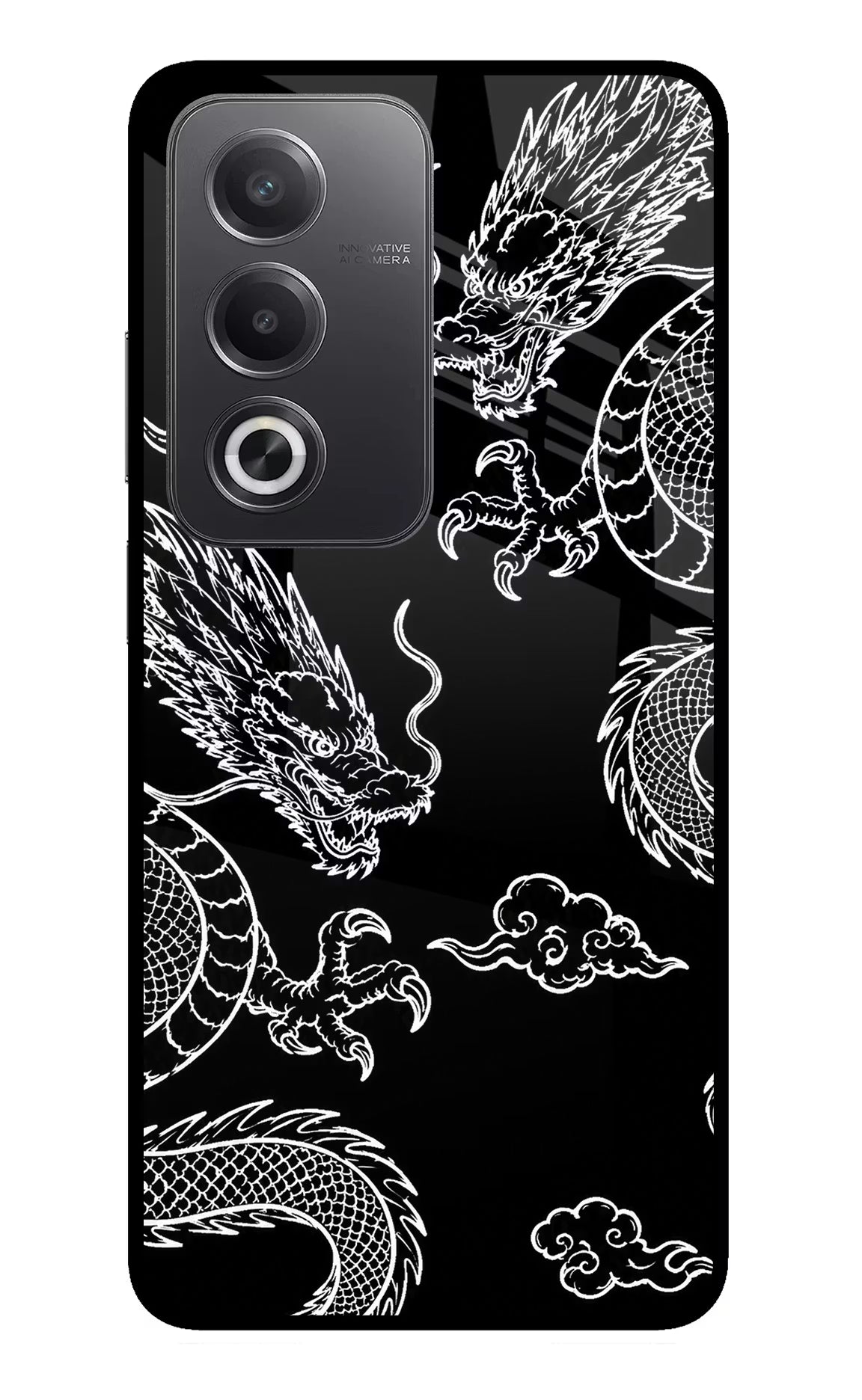 Twin Dragons Oppo A3 Pro 5G Glass Case - Twin Dragons Oppo A3 Pro 5G Glass Case Twin Dragons Oppo A3 Pro 5G Glass Case