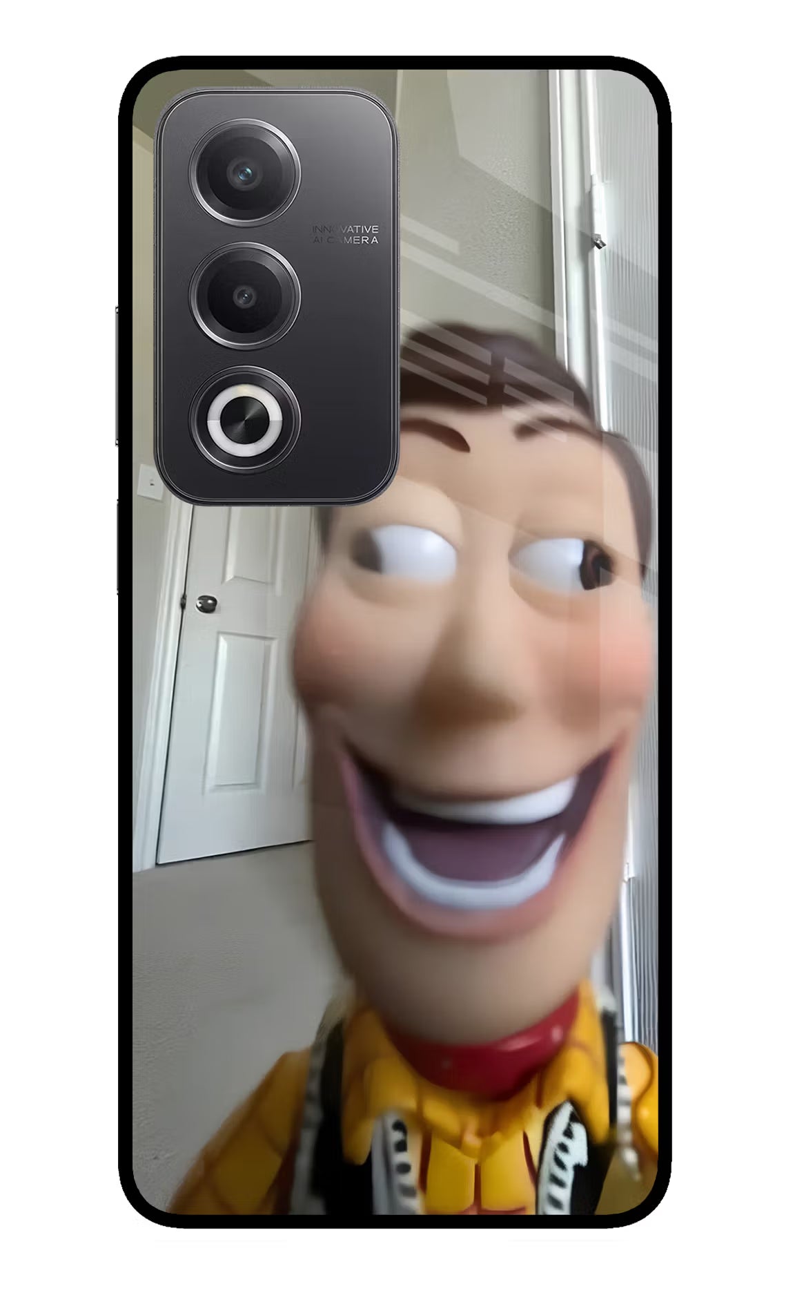 Side Eye Woody Oppo A3 Pro 5G Glass Case - Side Eye Woody Oppo A3 Pro 5G Glass Case Side Eye Woody Oppo A3 Pro 5G Glass Case