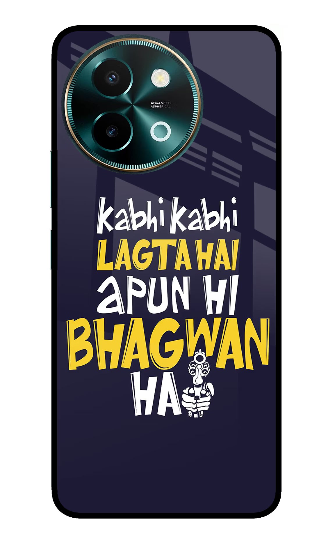 Kabhi Kabhi Lagta Hai Apun Hi Bhagwan Hai Vivo Y58 5G Glass Case - Kabhi Kabhi Lagta Hai Apun Hi Bhagwan Hai Vivo Y58 5G Glass Case Kabhi Kabhi Lagta Hai Apun Hi Bhagwan Hai Vivo Y58 5G Glass Case