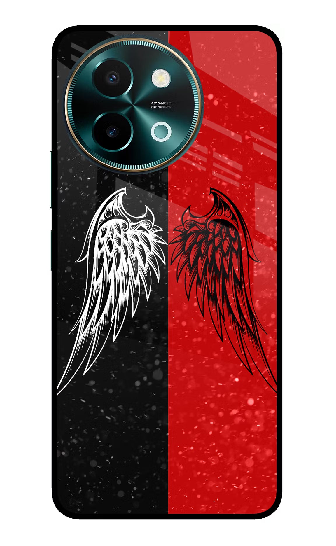 Wings Vivo Y58 5G Glass Case - Wings Vivo Y58 5G Glass Case Wings Vivo Y58 5G Glass Case