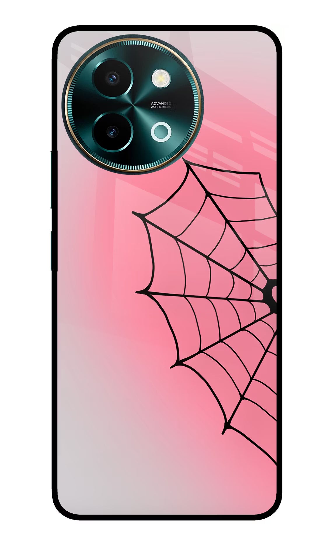 Pink Web Vivo Y58 5G Glass Case - Pink Web Vivo Y58 5G Glass Case Pink Web Vivo Y58 5G Glass Case