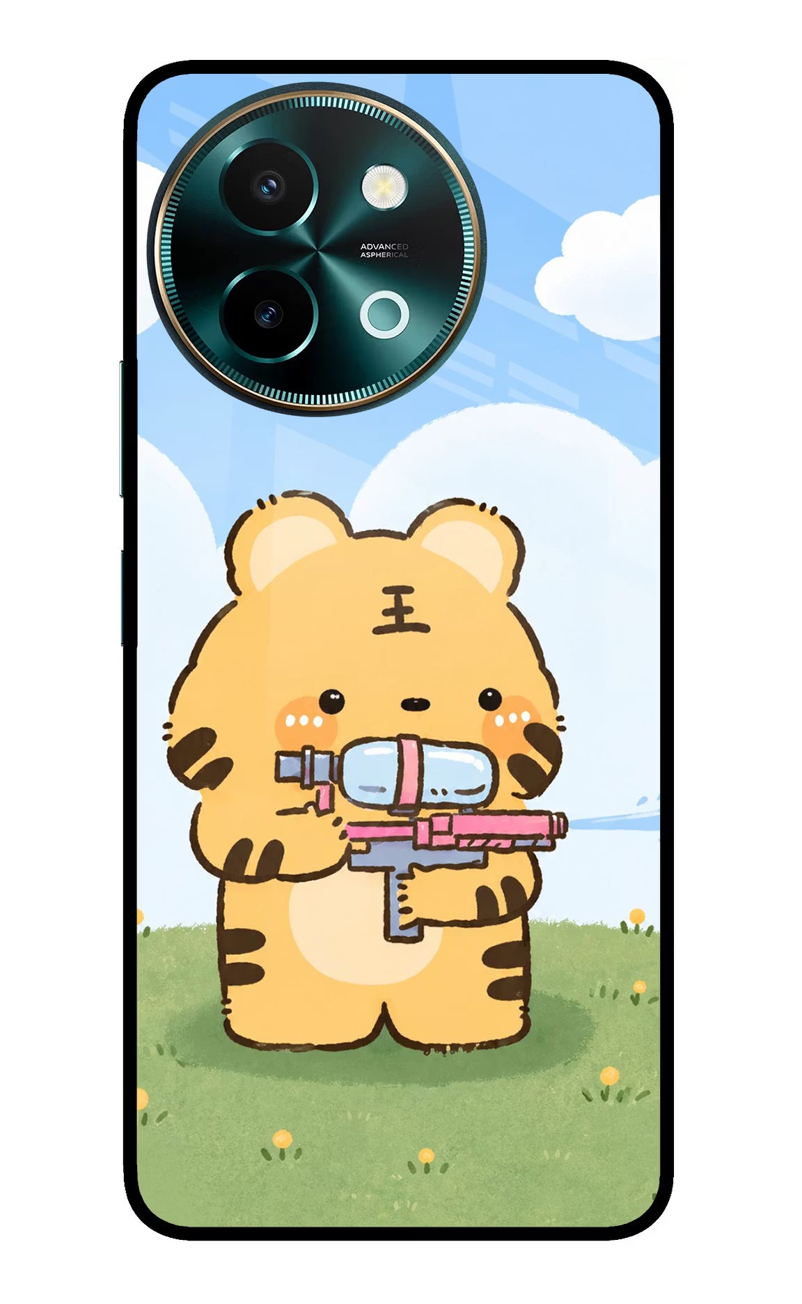 Tiger Treat Vivo Y58 5G Glass Case - Tiger Treat Vivo Y58 5G Glass Case Tiger Treat Vivo Y58 5G Glass Case