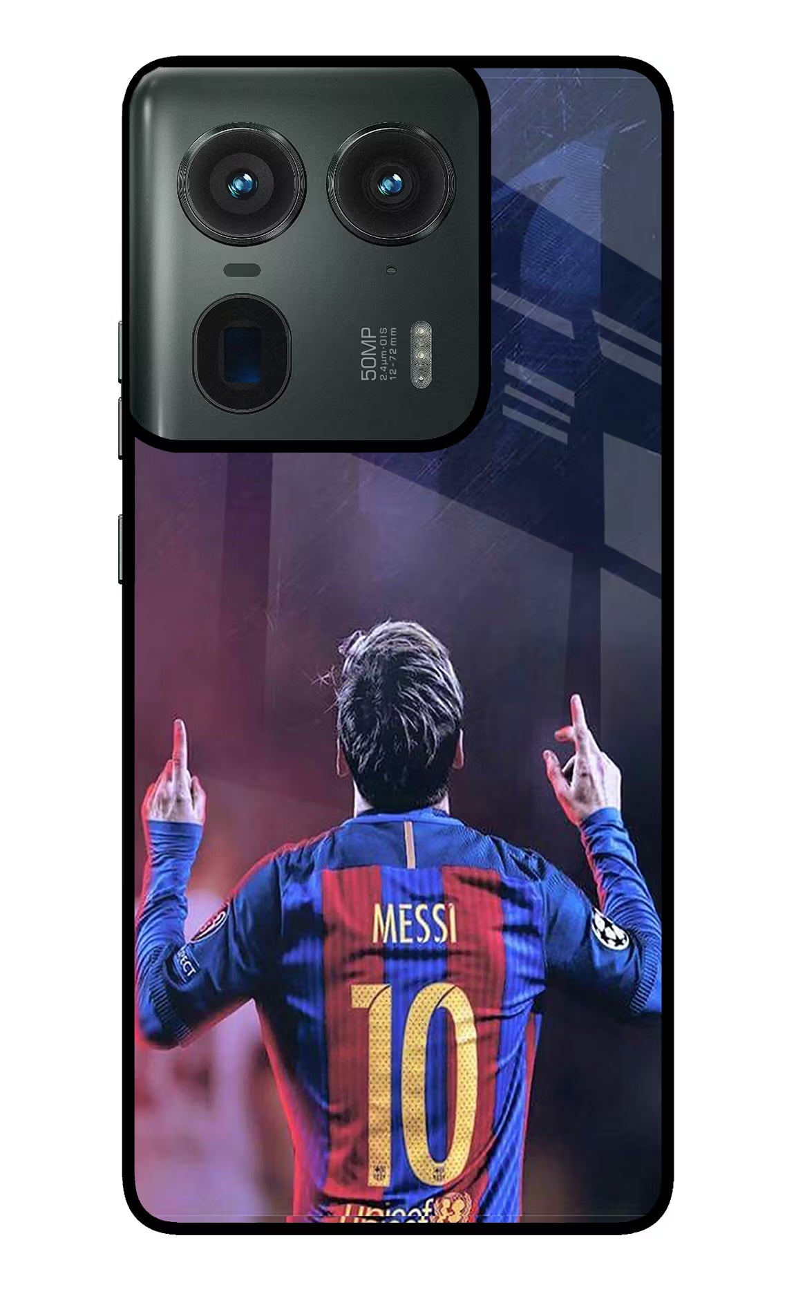 Messi Moto Edge 50 Ultra 5G Glass Case - Messi Moto Edge 50 Ultra 5G Glass Case Messi Moto Edge 50 Ultra 5G Glass Case