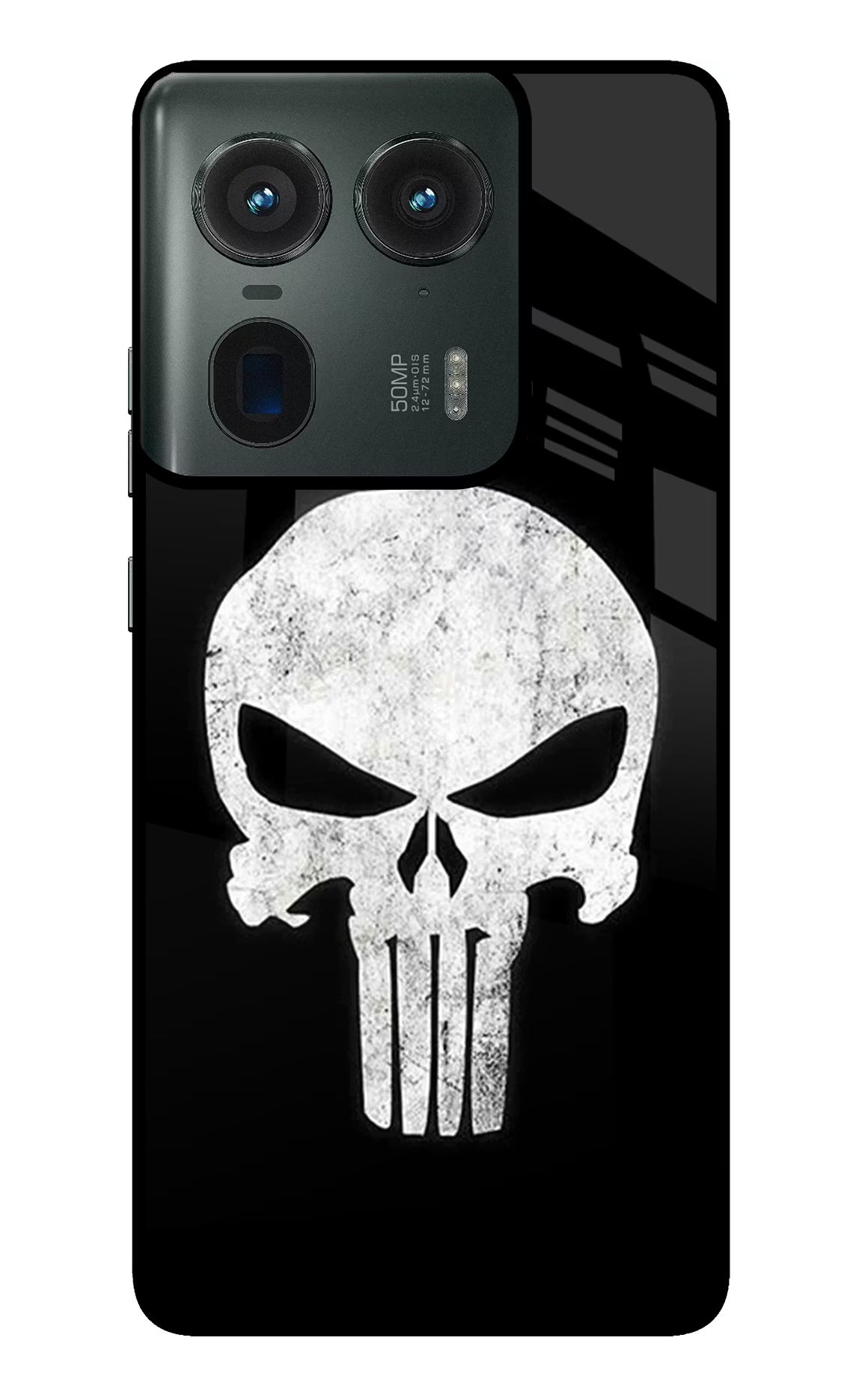Punisher Skull Moto Edge 50 Ultra 5G Glass Case - Punisher Skull Moto Edge 50 Ultra 5G Glass Case Punisher Skull Moto Edge 50 Ultra 5G Glass Case