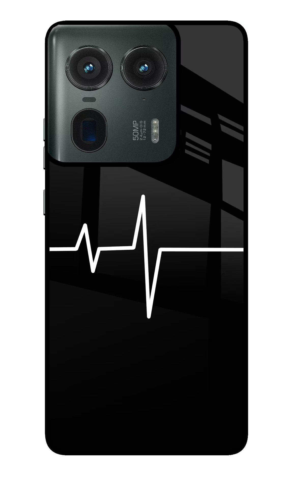 Heart Beats Moto Edge 50 Ultra 5G Glass Case - Heart Beats Moto Edge 50 Ultra 5G Glass Case Heart Beats Moto Edge 50 Ultra 5G Glass Case
