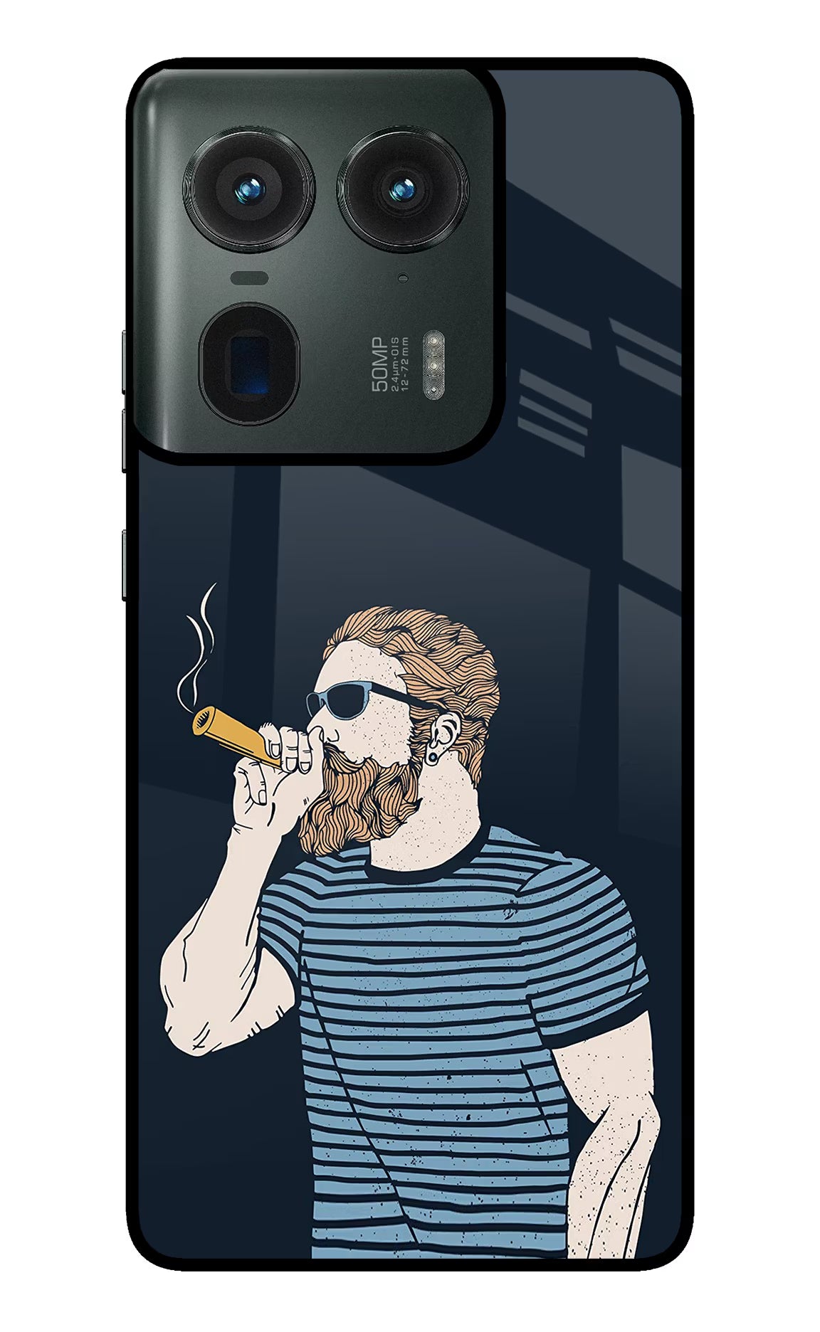 Smoking Moto Edge 50 Ultra 5G Glass Case - Smoking Moto Edge 50 Ultra 5G Glass Case Smoking Moto Edge 50 Ultra 5G Glass Case