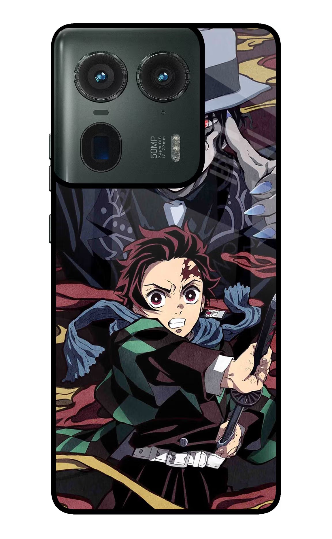 Demon Slayer Moto Edge 50 Ultra 5G Glass Case - Demon Slayer Moto Edge 50 Ultra 5G Glass Case Demon Slayer Moto Edge 50 Ultra 5G Glass Case