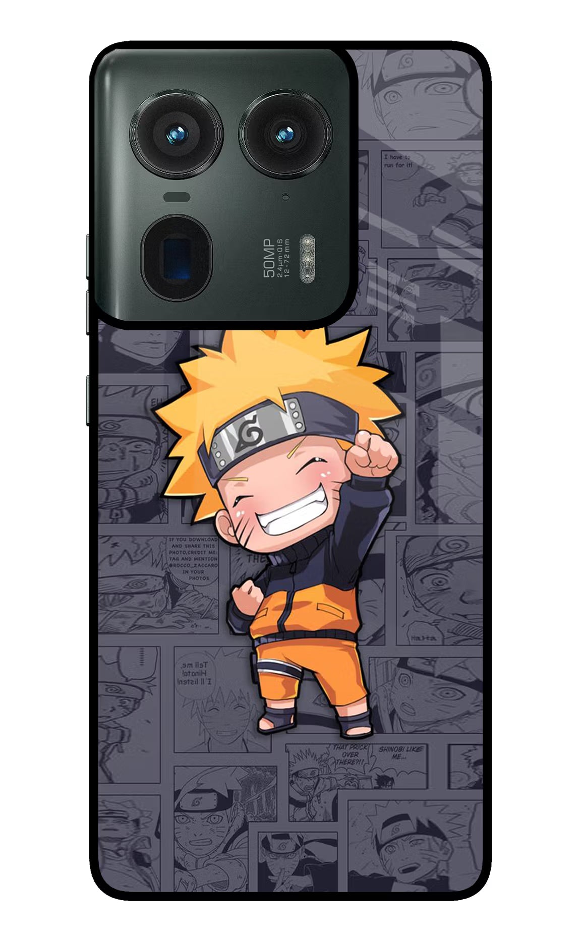 Chota Naruto Moto Edge 50 Ultra 5G Glass Case - Chota Naruto Moto Edge 50 Ultra 5G Glass Case Chota Naruto Moto Edge 50 Ultra 5G Glass Case