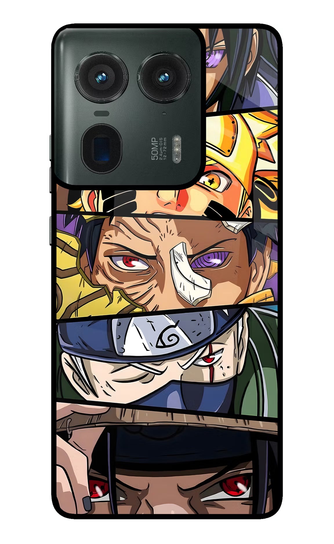 Naruto Character Moto Edge 50 Ultra 5G Glass Case - Naruto Character Moto Edge 50 Ultra 5G Glass Case Naruto Character Moto Edge 50 Ultra 5G Glass Case