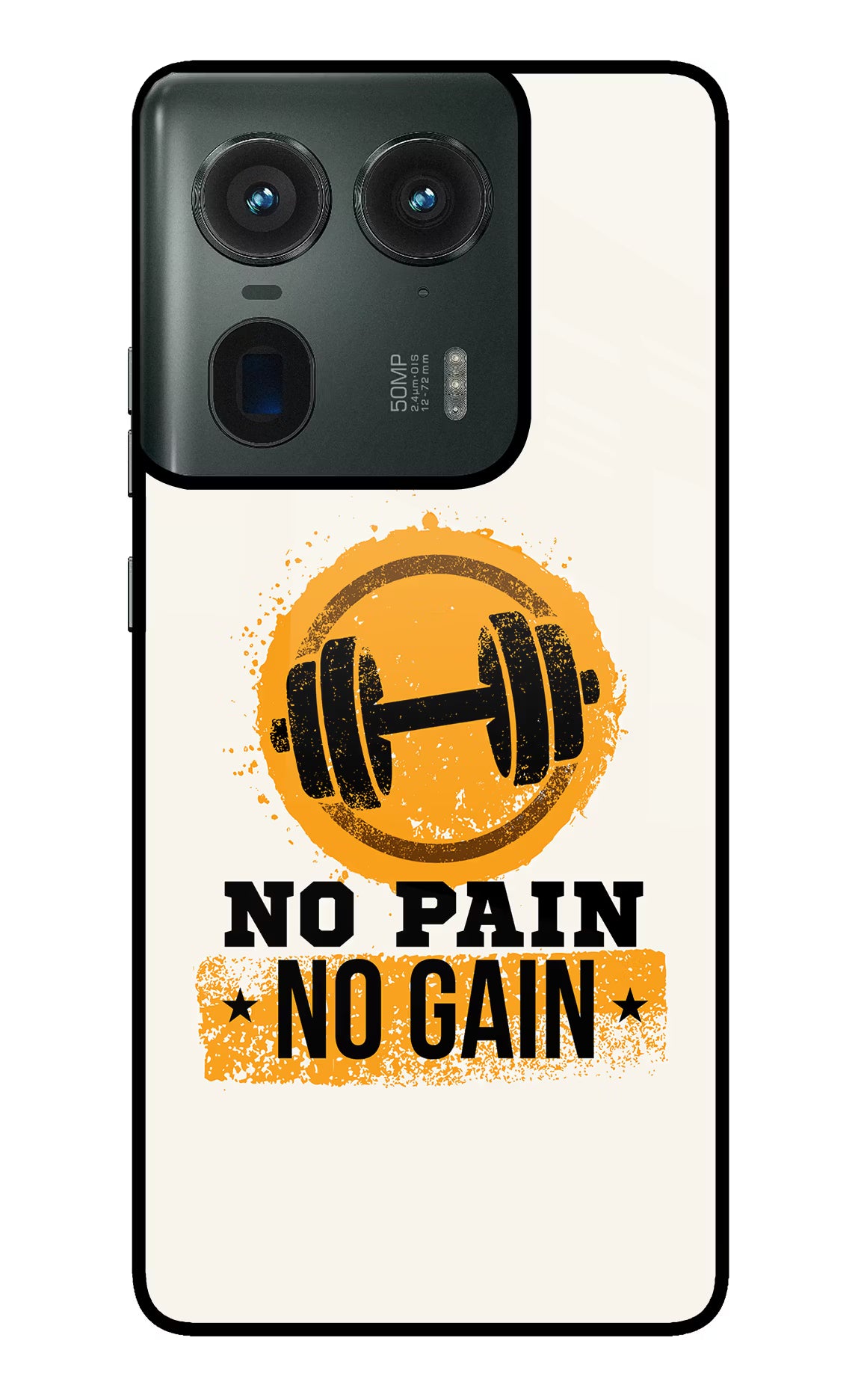 No Pain No Gain Moto Edge 50 Ultra 5G Glass Case - No Pain No Gain Moto Edge 50 Ultra 5G Glass Case No Pain No Gain Moto Edge 50 Ultra 5G Glass Case