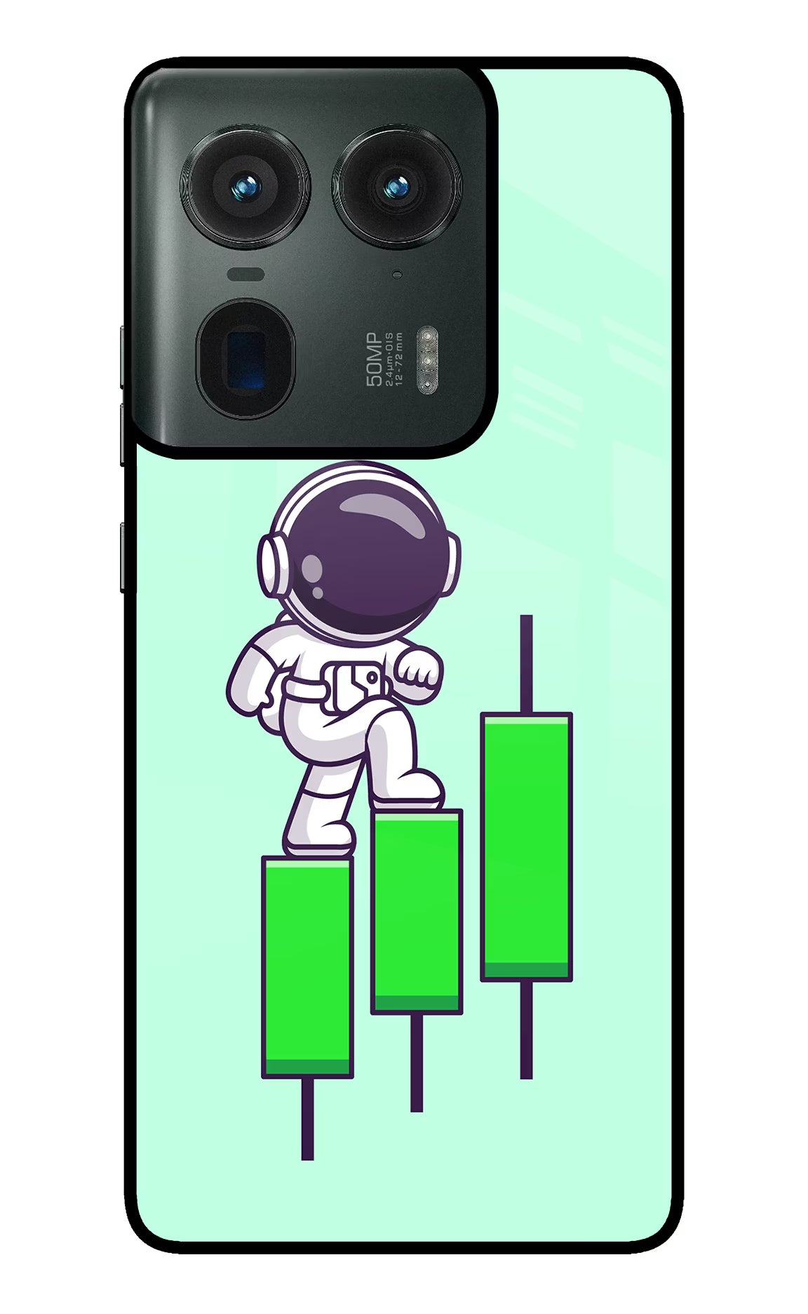 Astronaut Trader Moto Edge 50 Ultra 5G Glass Case - Astronaut Trader Moto Edge 50 Ultra 5G Glass Case Astronaut Trader Moto Edge 50 Ultra 5G Glass Case