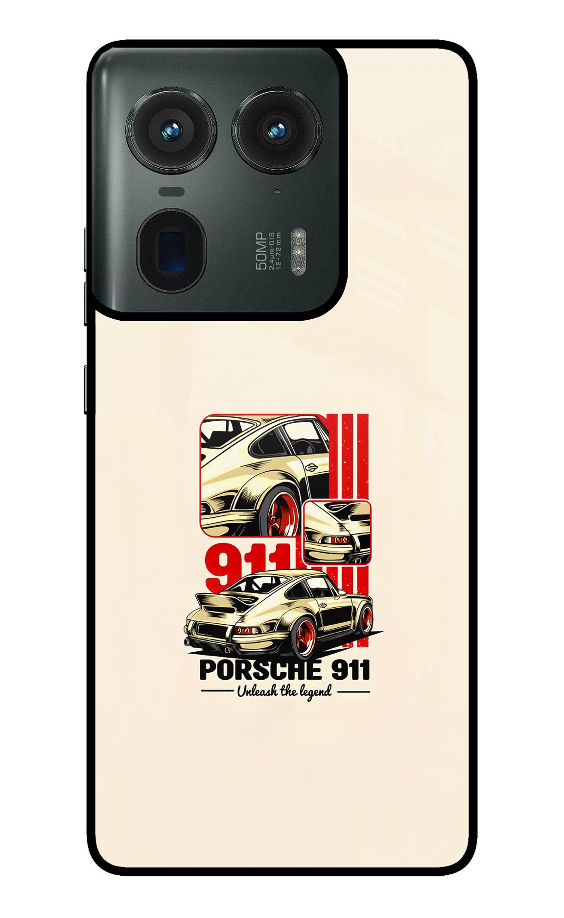Classic Porsche 911 Moto Edge 50 Ultra 5G Glass Case - Classic Porsche 911 Moto Edge 50 Ultra 5G Glass Case Classic Porsche 911 Moto Edge 50 Ultra 5G Glass Case