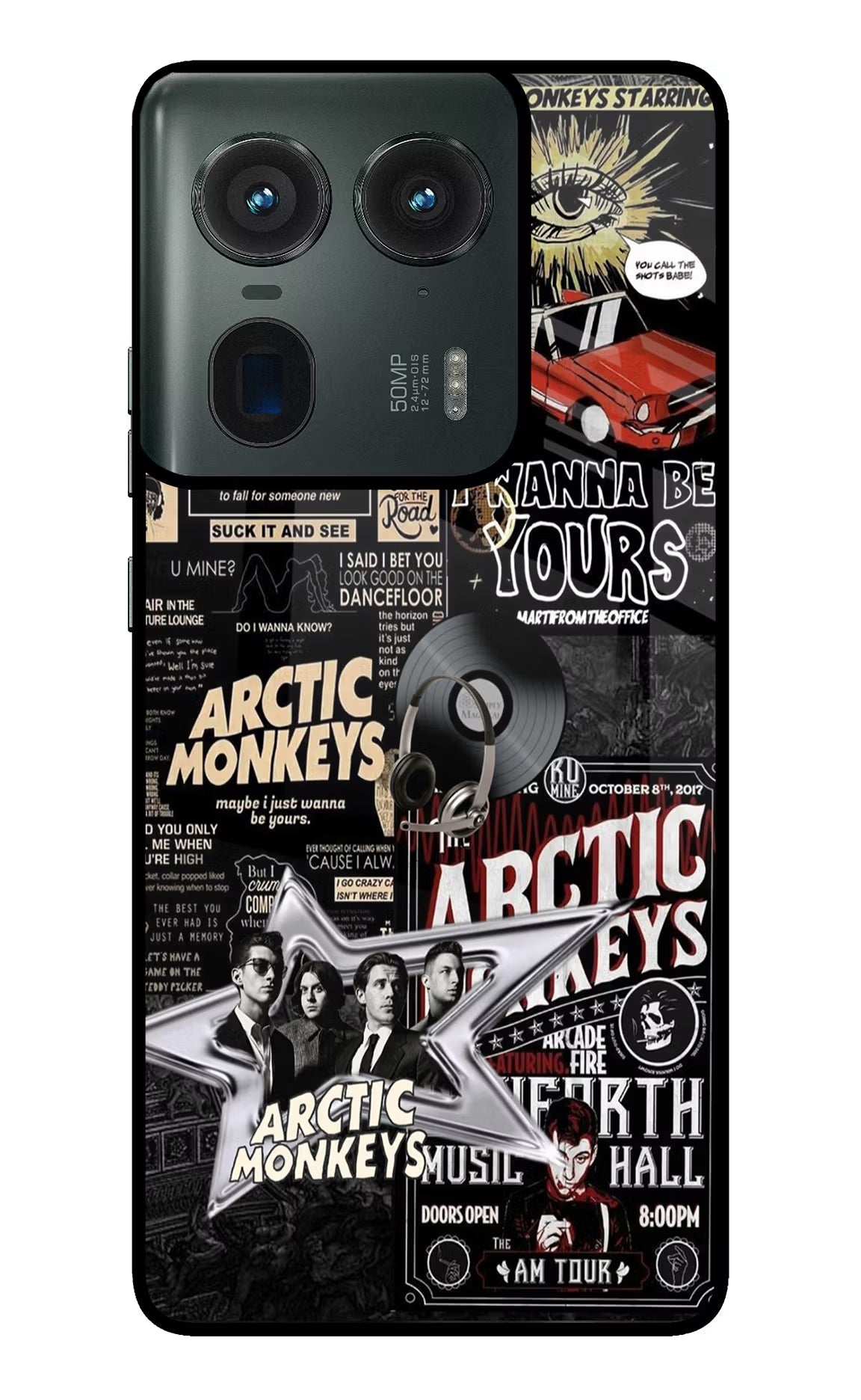 Arctic Monkeys Moto Edge 50 Ultra 5G Glass Case - Arctic Monkeys Moto Edge 50 Ultra 5G Glass Case Arctic Monkeys Moto Edge 50 Ultra 5G Glass Case