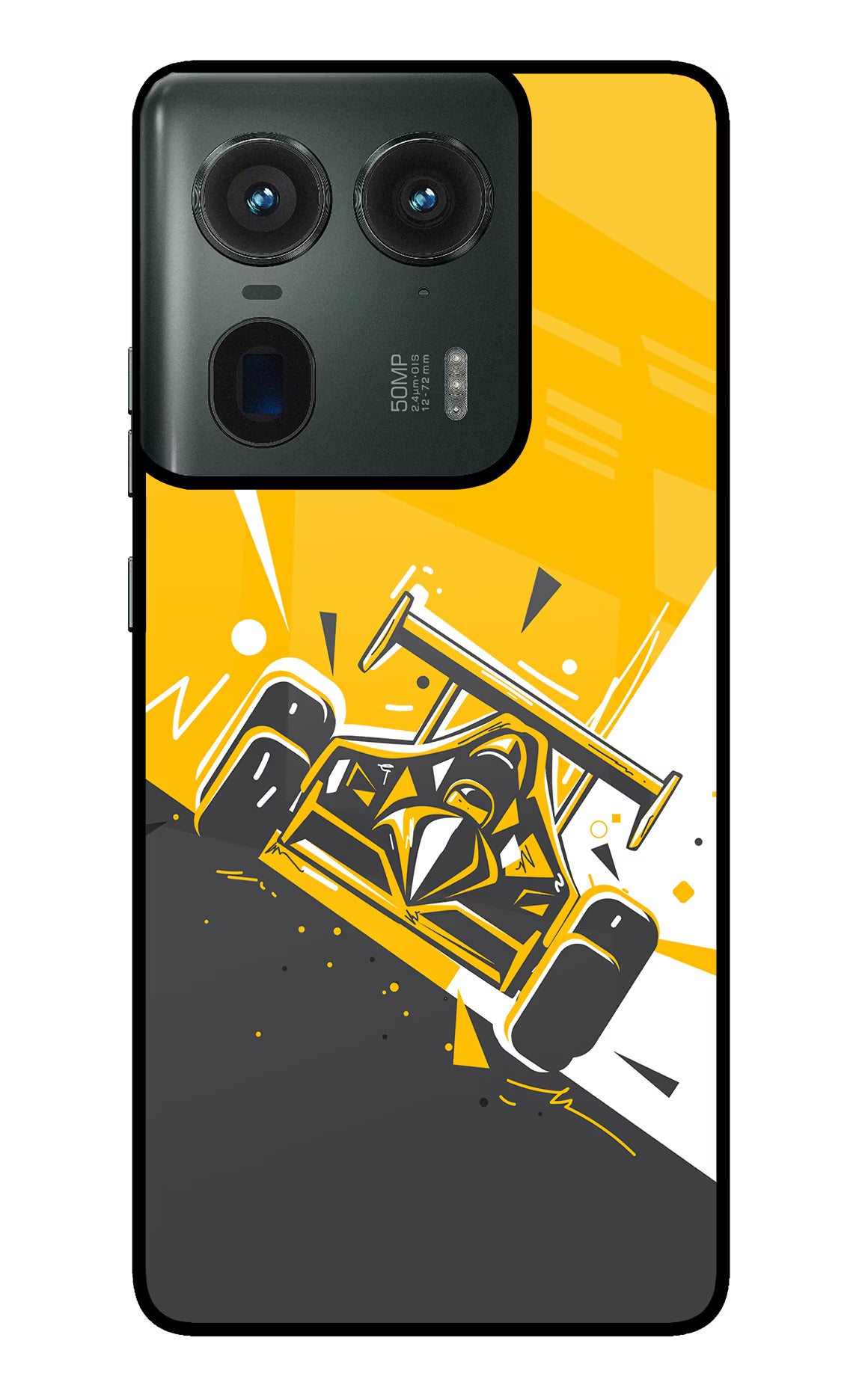Track King Moto Edge 50 Ultra 5G Glass Case - Track King Moto Edge 50 Ultra 5G Glass Case Track King Moto Edge 50 Ultra 5G Glass Case