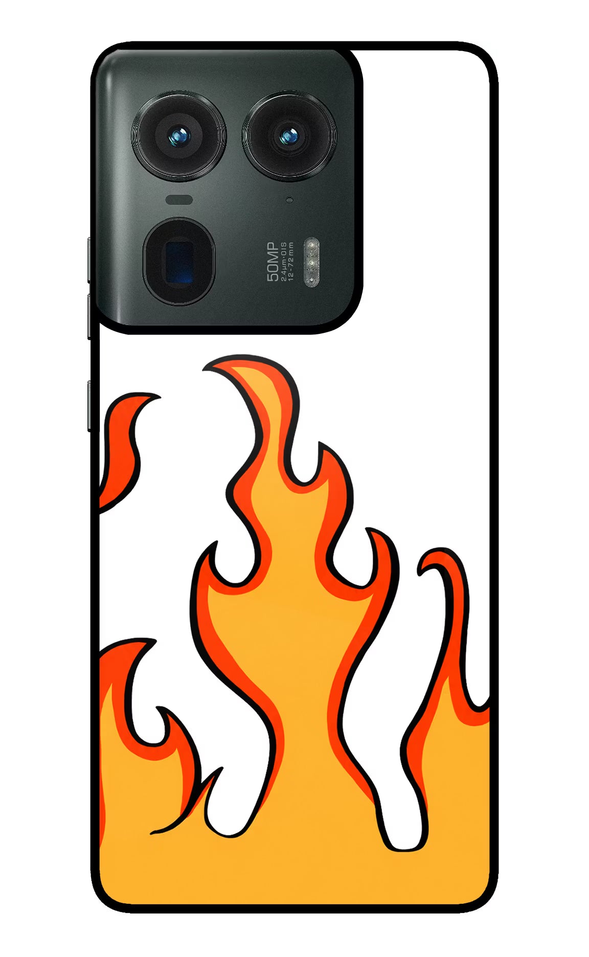 Fired Up – White Moto Edge 50 Ultra 5G Glass Case - Fired Up – White Moto Edge 50 Ultra 5G Glass Case Fired Up – White Moto Edge 50 Ultra 5G Glass Case