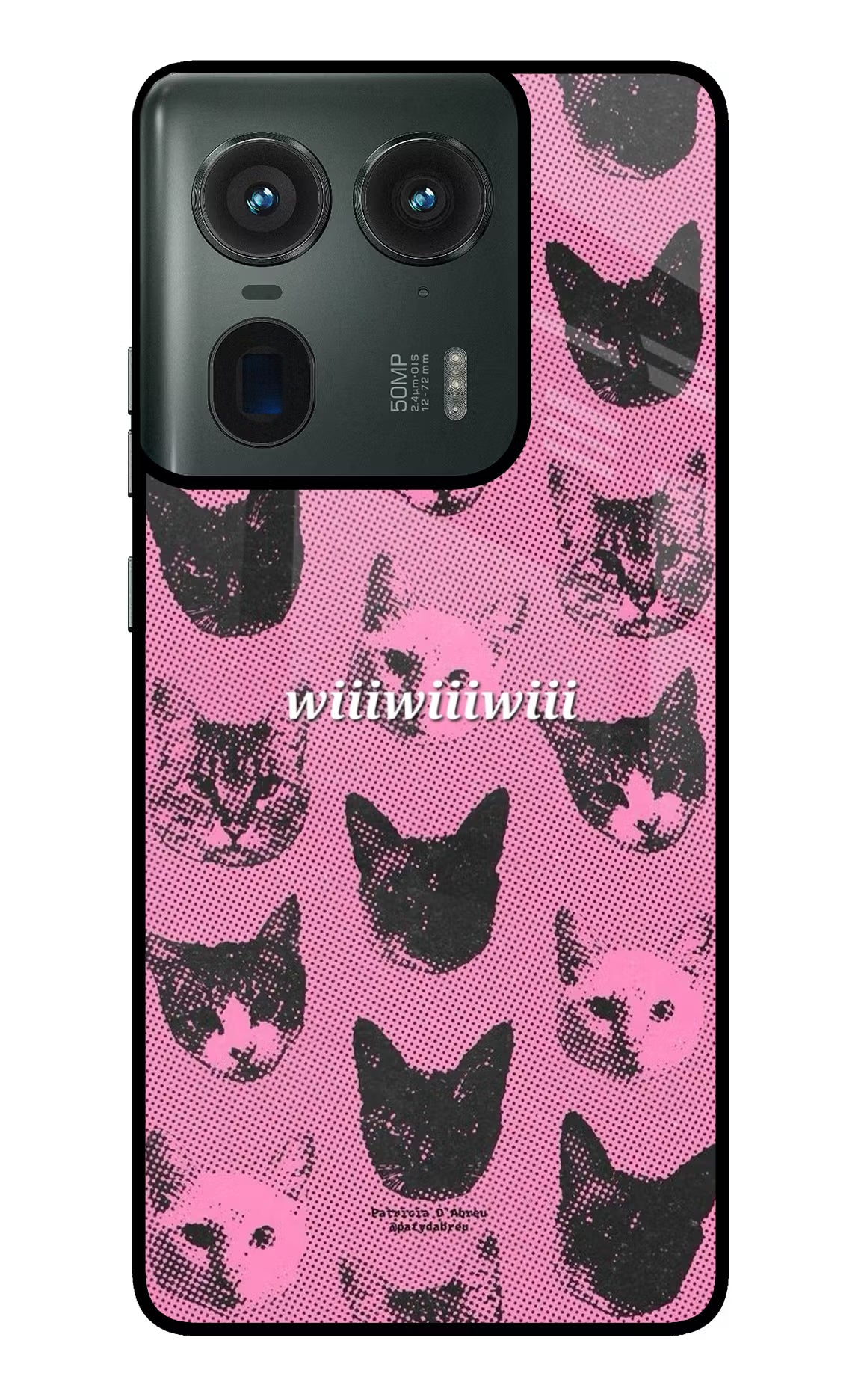 Pink Cats Moto Edge 50 Ultra 5G Glass Case - Pink Cats Moto Edge 50 Ultra 5G Glass Case Pink Cats Moto Edge 50 Ultra 5G Glass Case