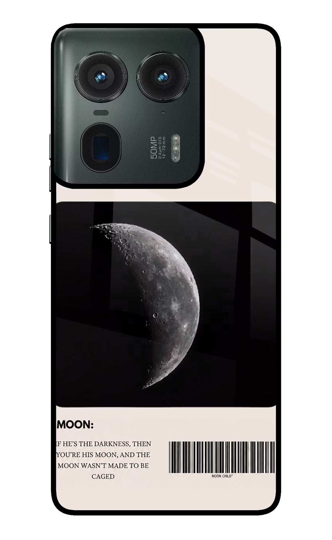 Moon Phase Moto Edge 50 Ultra 5G Glass Case - Moon Phase Moto Edge 50 Ultra 5G Glass Case Moon Phase Moto Edge 50 Ultra 5G Glass Case