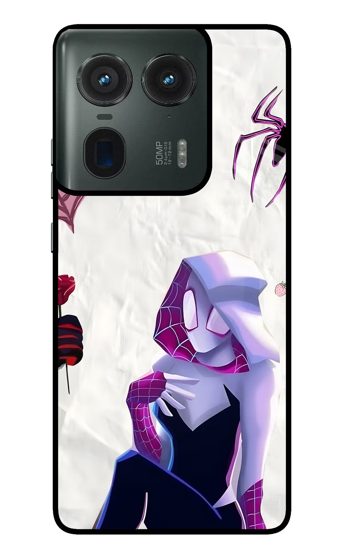 Gwen Verse Moto Edge 50 Ultra 5G Glass Case - Gwen Verse Moto Edge 50 Ultra 5G Glass Case Gwen Verse Moto Edge 50 Ultra 5G Glass Case