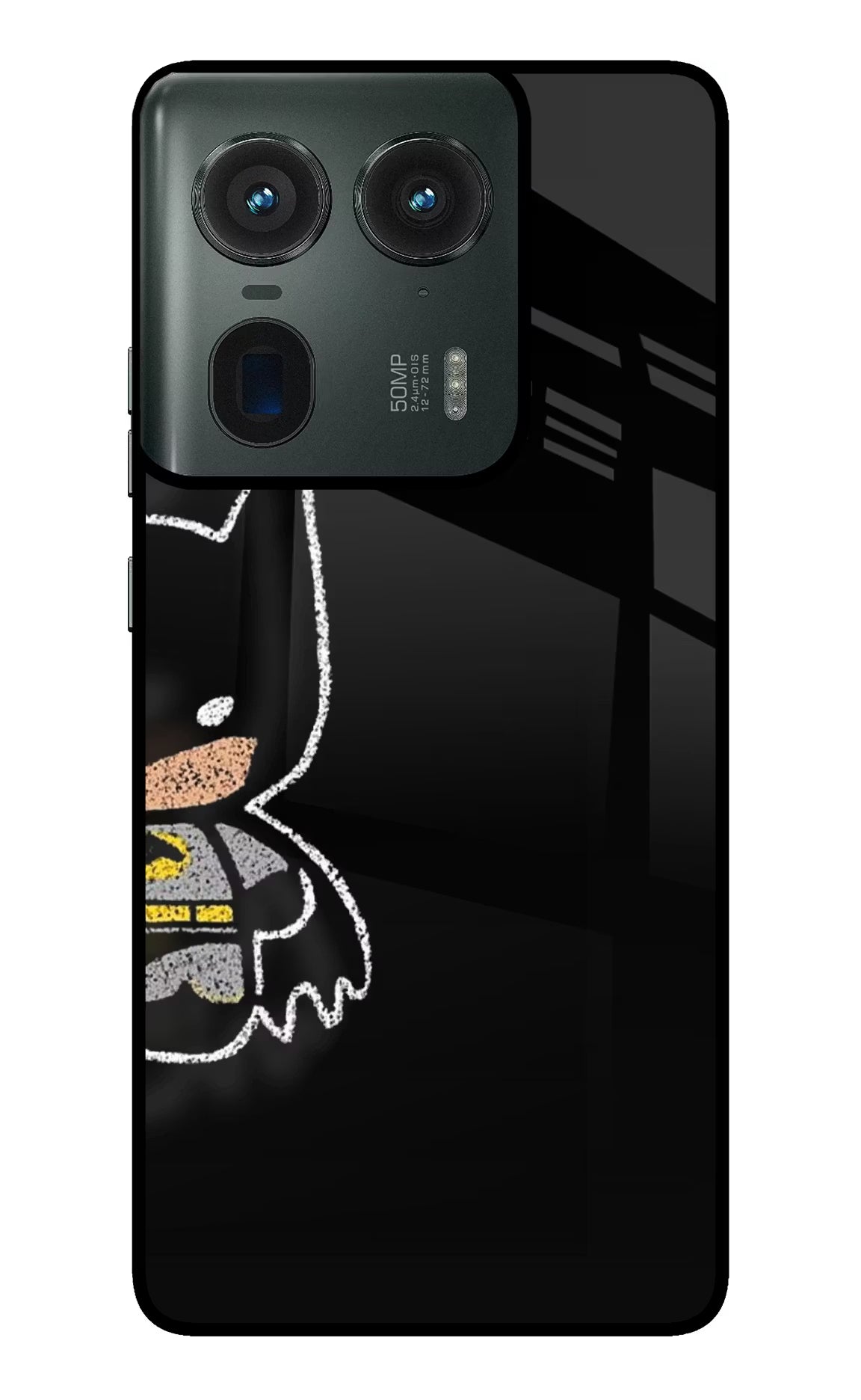 Bat Kitty Moto Edge 50 Ultra 5G Glass Case - Bat Kitty Moto Edge 50 Ultra 5G Glass Case Bat Kitty Moto Edge 50 Ultra 5G Glass Case