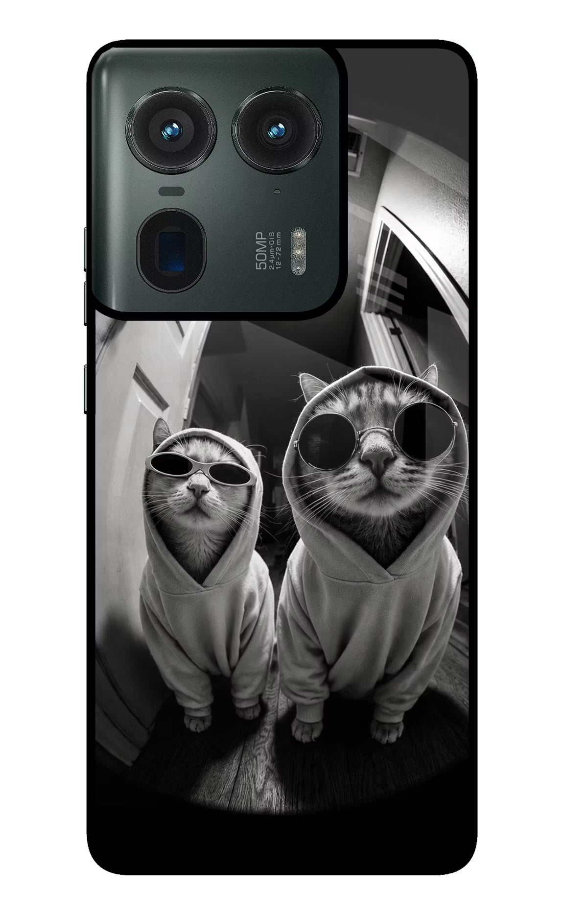 Hood Cats Moto Edge 50 Ultra 5G Glass Case - Hood Cats Moto Edge 50 Ultra 5G Glass Case Hood Cats Moto Edge 50 Ultra 5G Glass Case