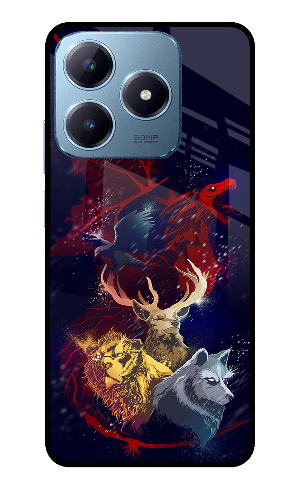 Game Of Thrones Realme Narzo N63 Glass Case - Game Of Thrones Realme Narzo N63 Glass Case Game Of Thrones Realme Narzo N63 Glass Case