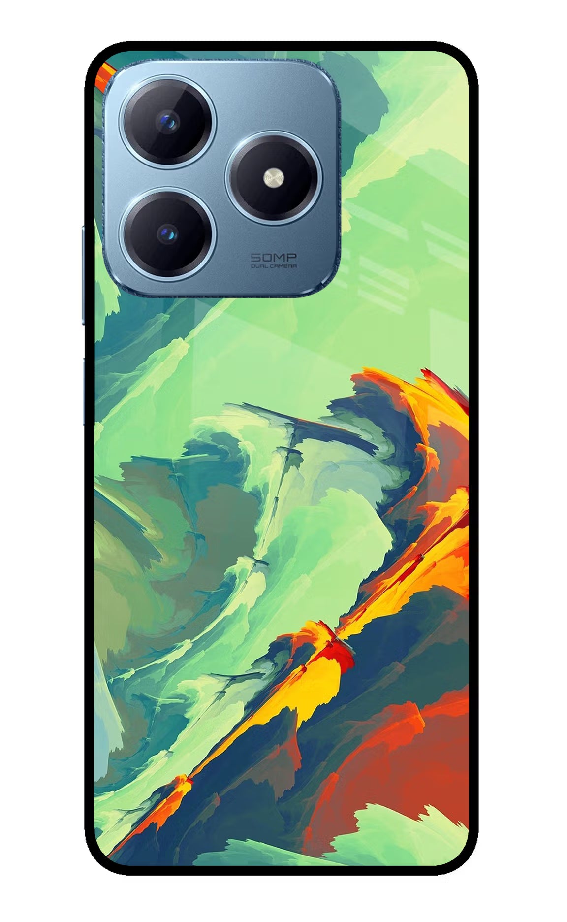 Paint Art Realme Narzo N63 Glass Case - Paint Art Realme Narzo N63 Glass Case Paint Art Realme Narzo N63 Glass Case