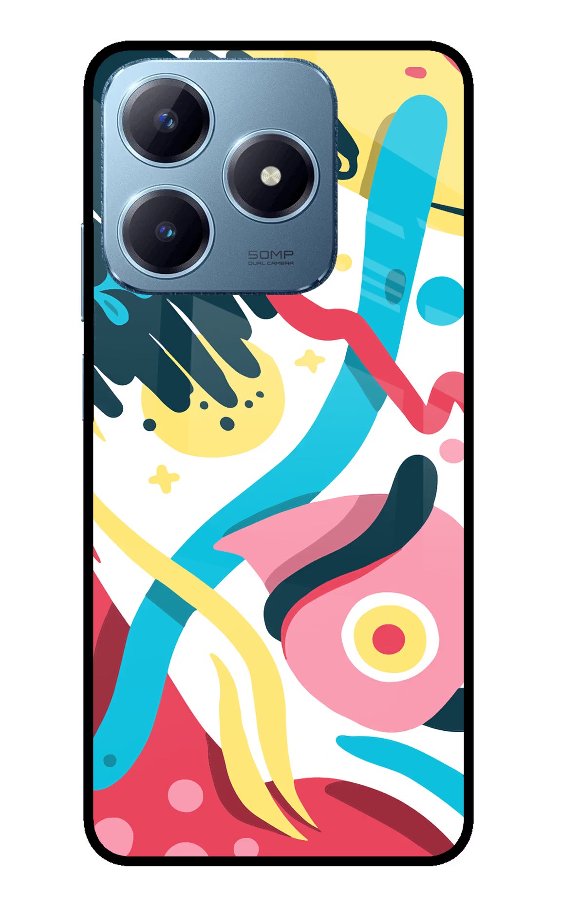 Trippy Realme Narzo N63 Glass Case - Trippy Realme Narzo N63 Glass Case Trippy Realme Narzo N63 Glass Case